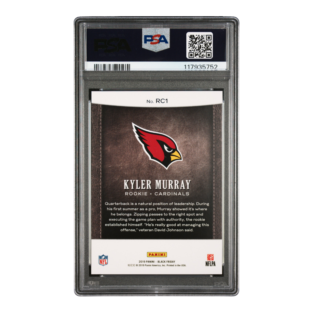 Kyler Murray 2019 Panini Black Friday RKE&PRO Holo #RC1 26/199 (PSA 10)