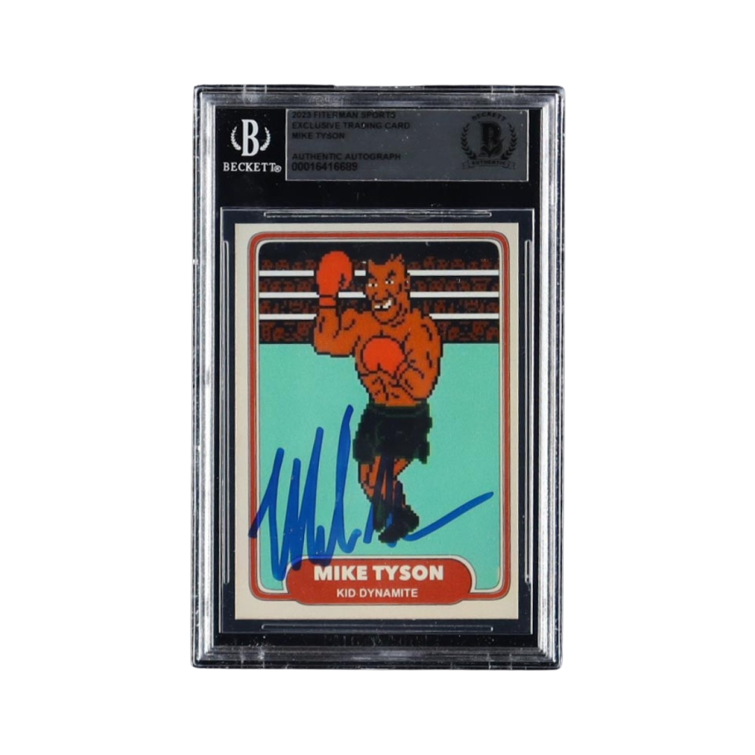 Mike Tyson Signed 2024 Fiterman Sports Trading Card (BGS)