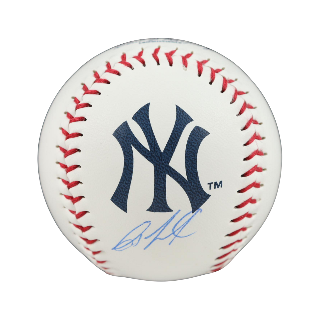 Jazz Chisholm Jr. Signed OML Yankees Logo Baseball (Beckett)