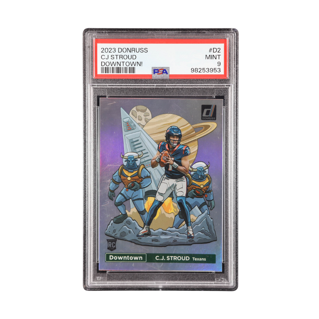 CJ Stroud 2023 Donruss Downtown #2 RC (PSA 9)