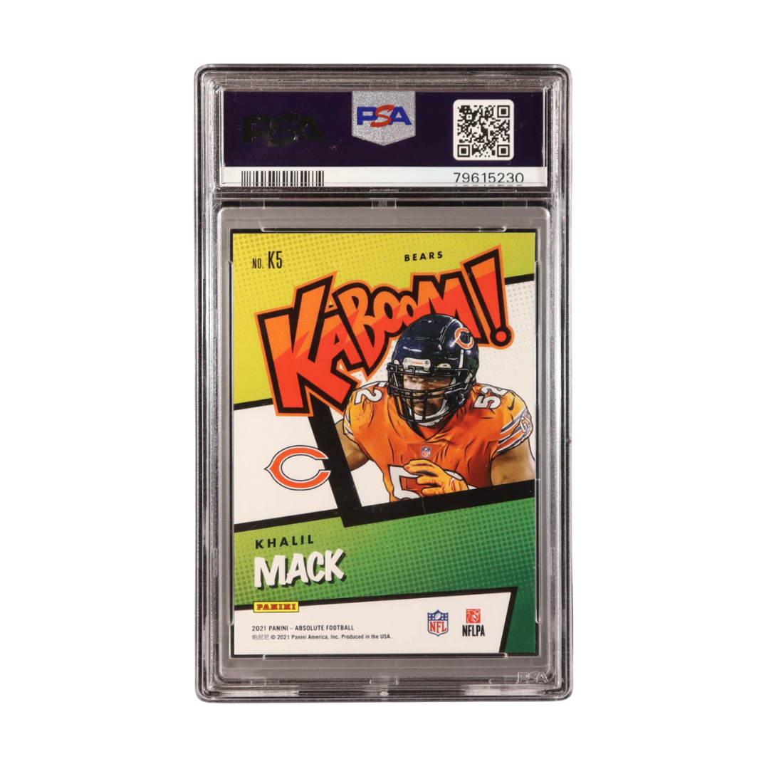 Khalil Mack 2021 Absolute Kaboom #5 (PSA 9)
