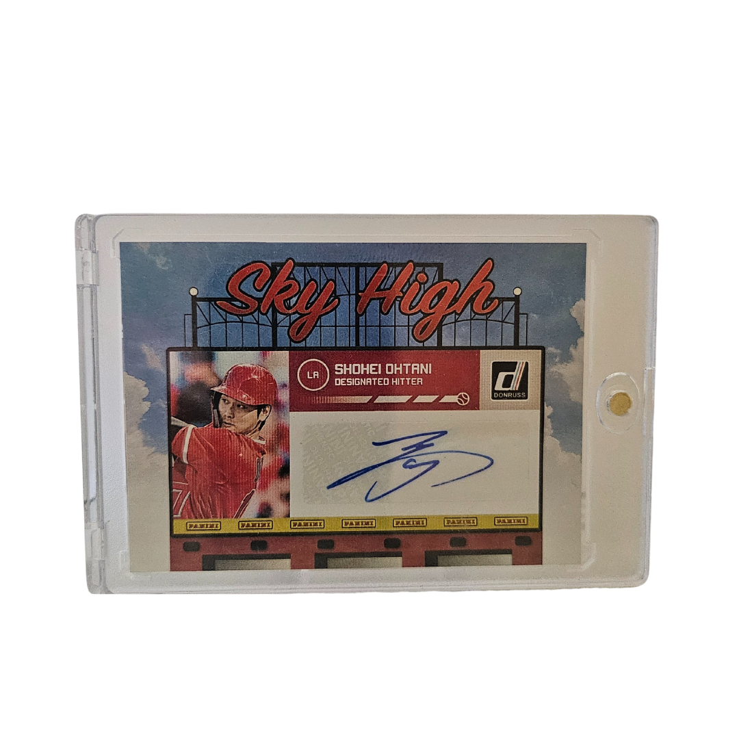 Shohei Ohtani 2020 Panini Donruss Sky High Auto No. SHS-SO