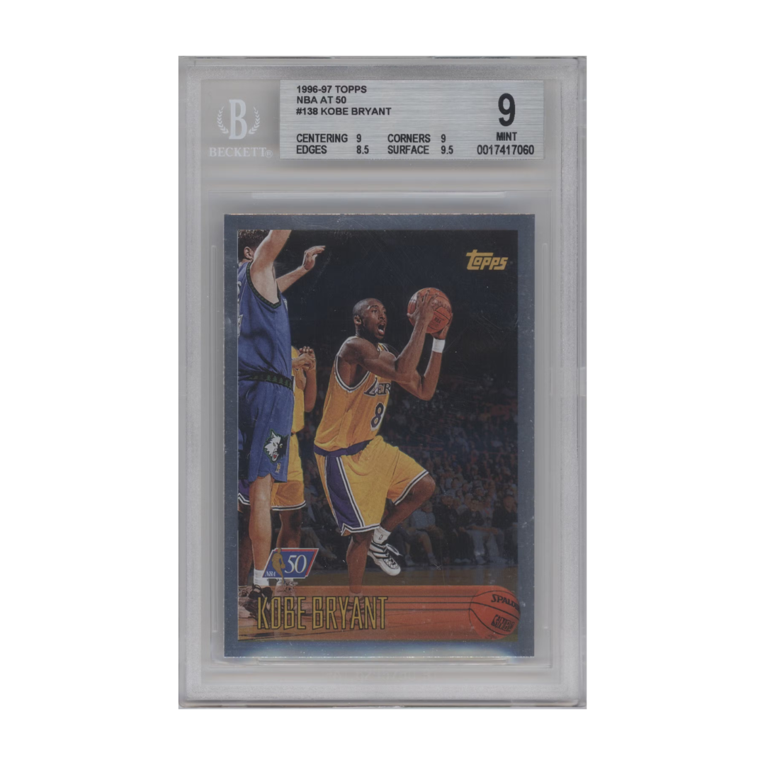 Kobe Bryant 1996-97 Topps NBA At 50 #138 BGS 9