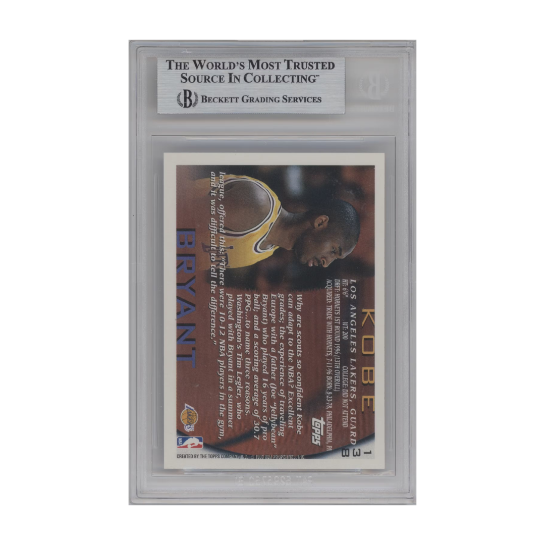Kobe Bryant 1996-97 Topps NBA At 50 #138 BGS 9