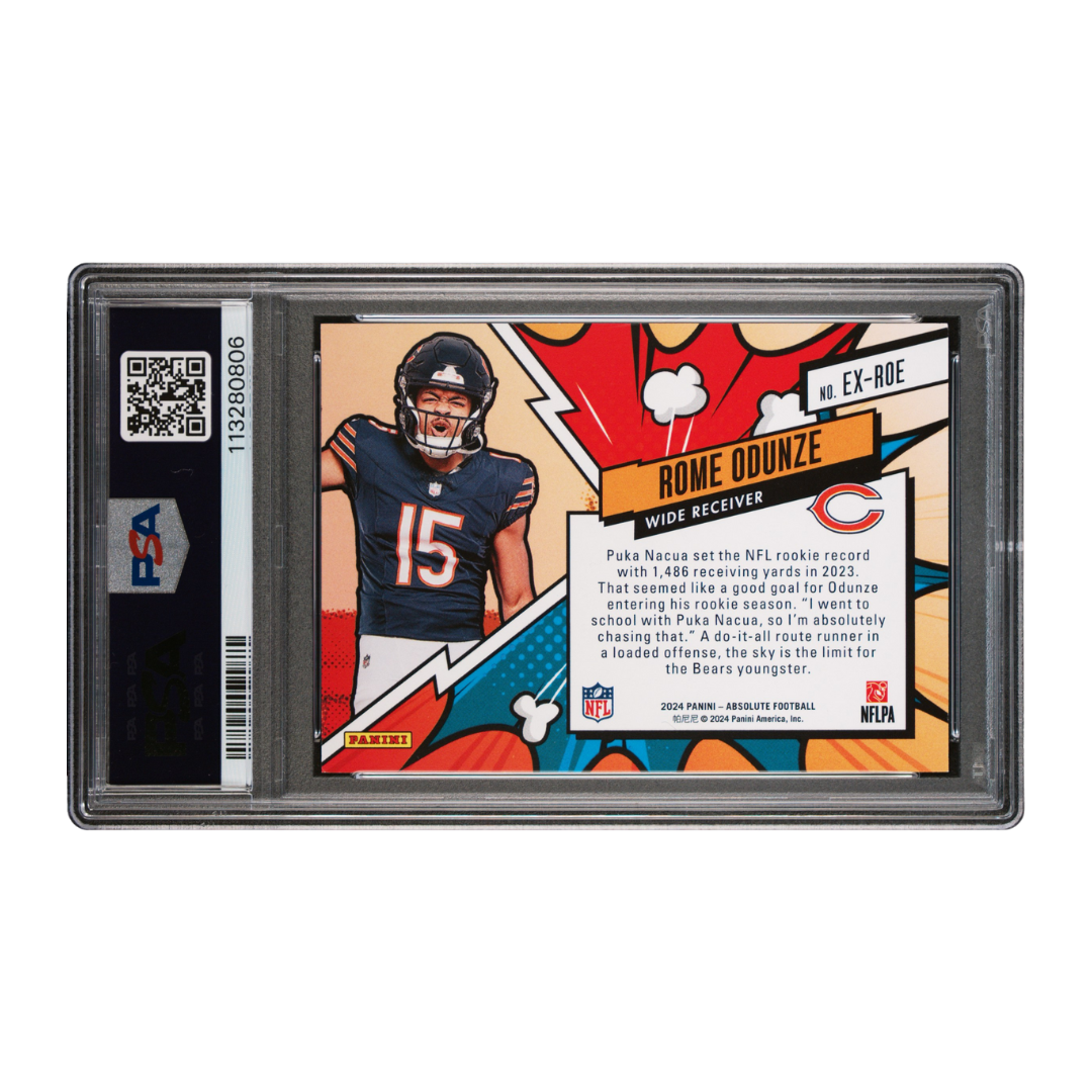 Rome Odunze 2024 Absolute Explosive #EXROE PSA 9