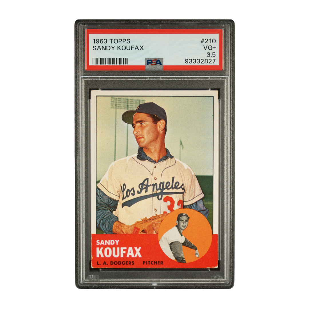 Sandy Koufax 1963 Topps #210 PSA 3.5