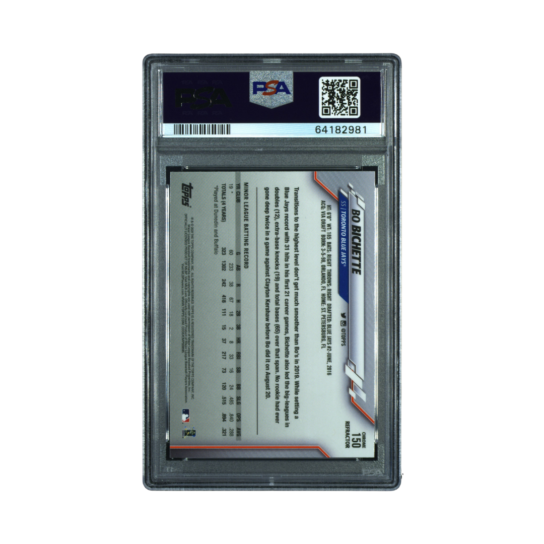 Bo Bichette 2020 Topps Chrome Refractor #150 (PSA 10)