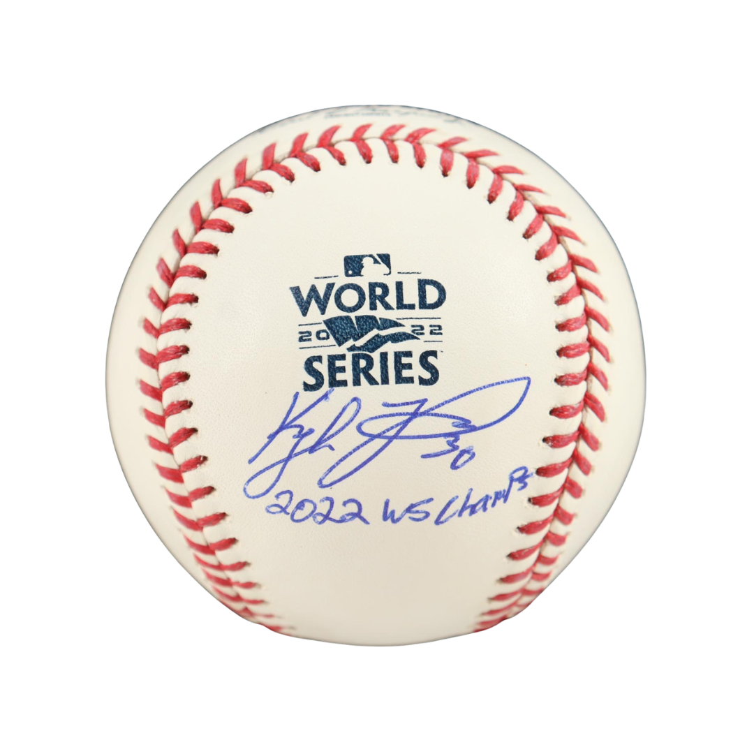 Kyle Tucker Signed 2022 World Series Baseball Inscribed "2022 WS Champs" (Beckett)