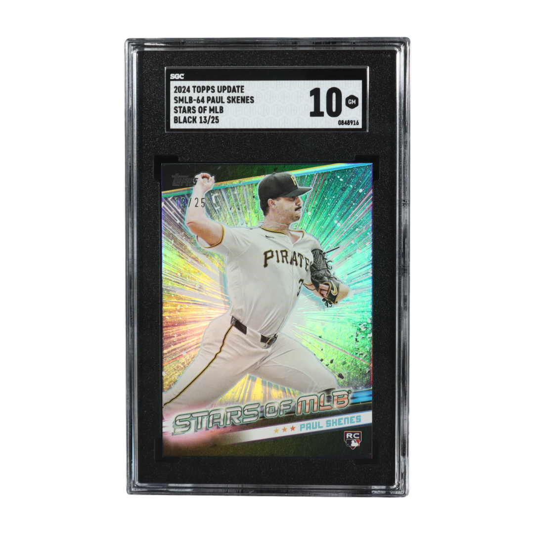 Paul Skenes 2024 Topps Stars of MLB Black #SMLB64 #13/25 RC (SGC 10)