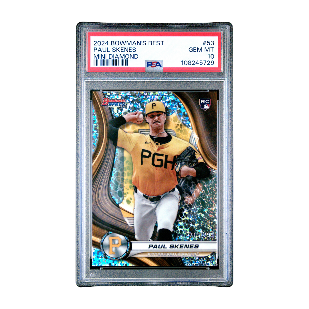 Paul Skenes 2024 Bowman's Best Mini-Diamond Refractors #53 #215/299 RC (PSA 10)
