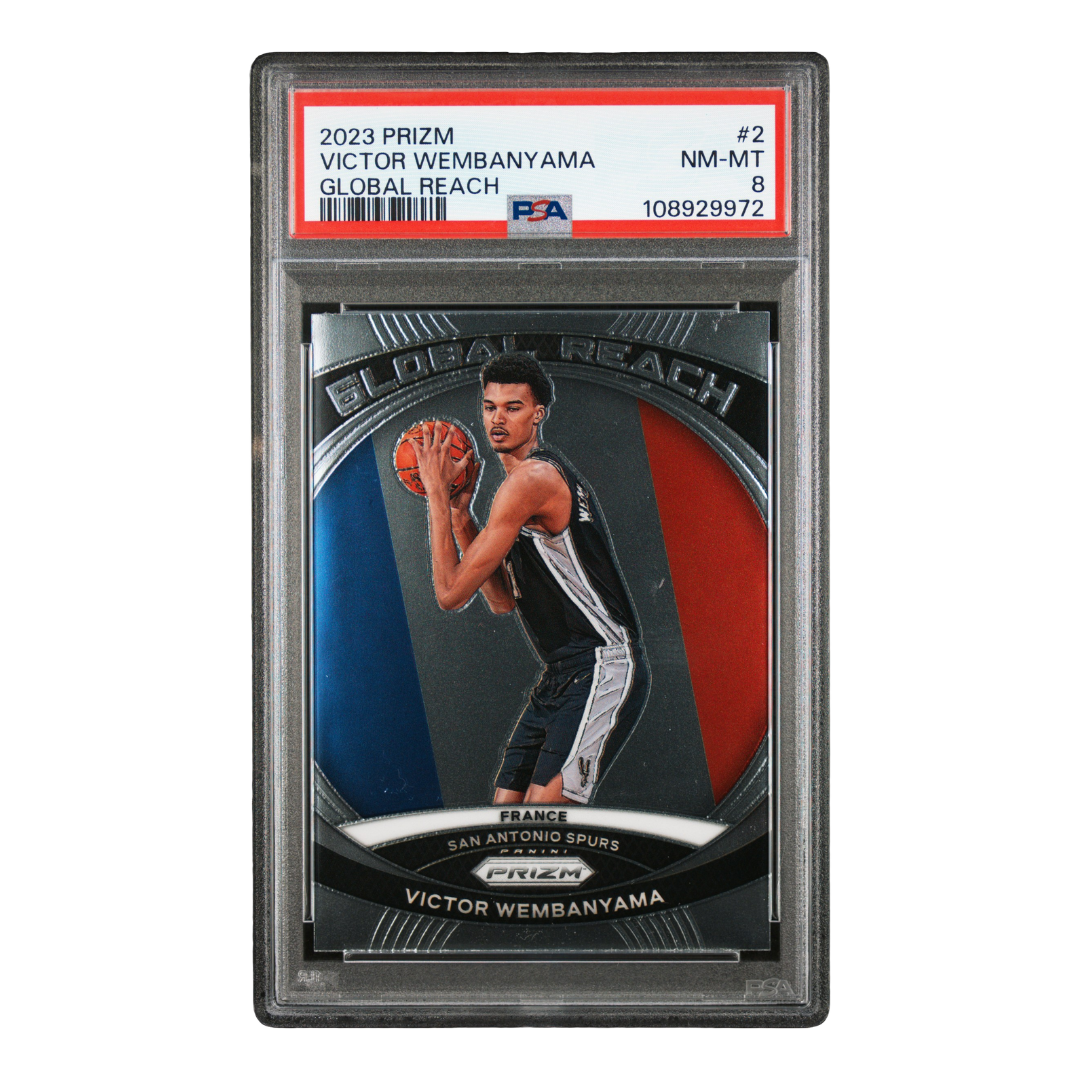 Victor Wembanyama 2023 Prizm Global Reach #2 (PSA 8)