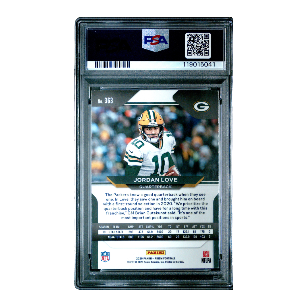 Jordan Love 2020 Panini Prizm #363 (PSA 9)