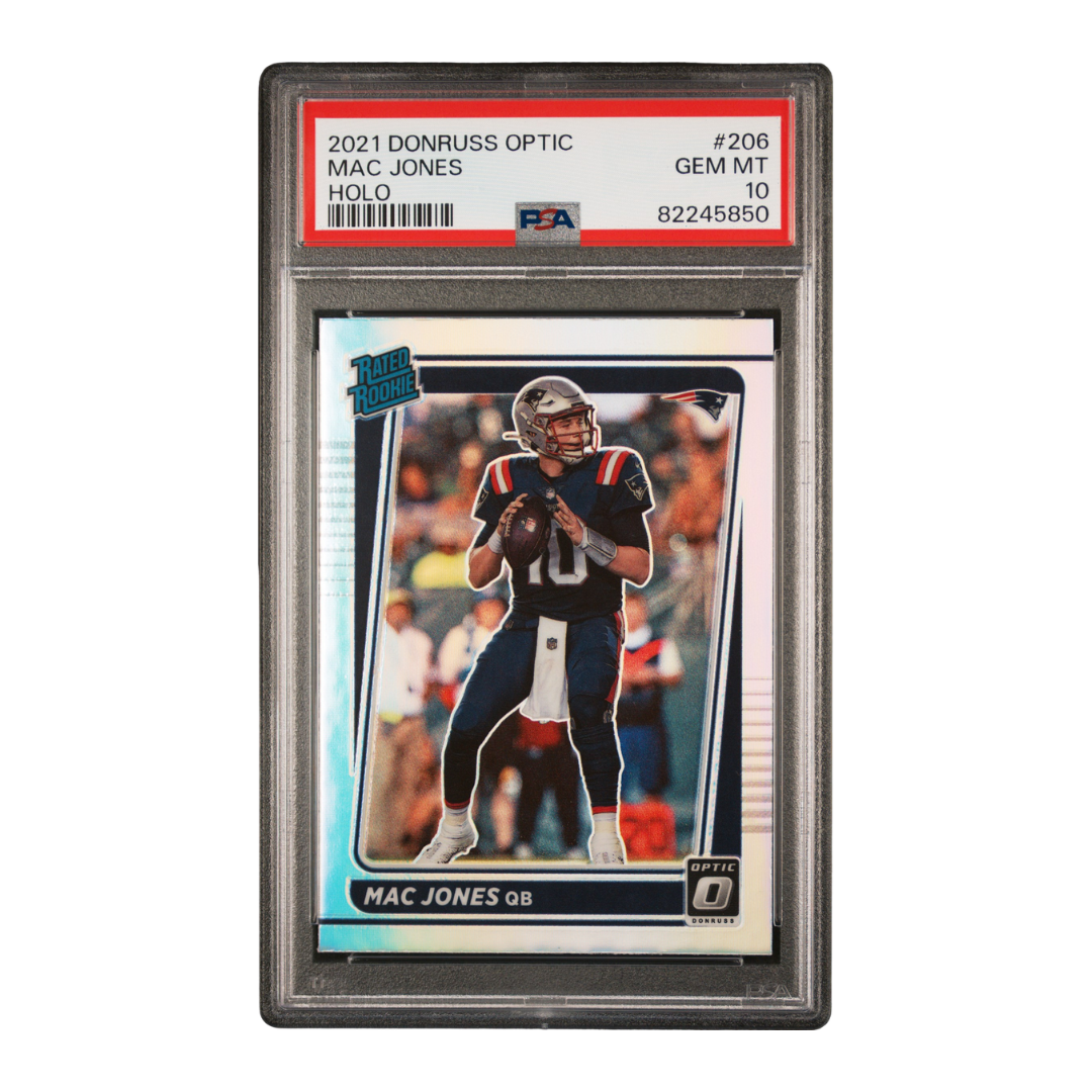 Mac Jones 2021 Donruss Optic Holo #206 (PSA 10)
