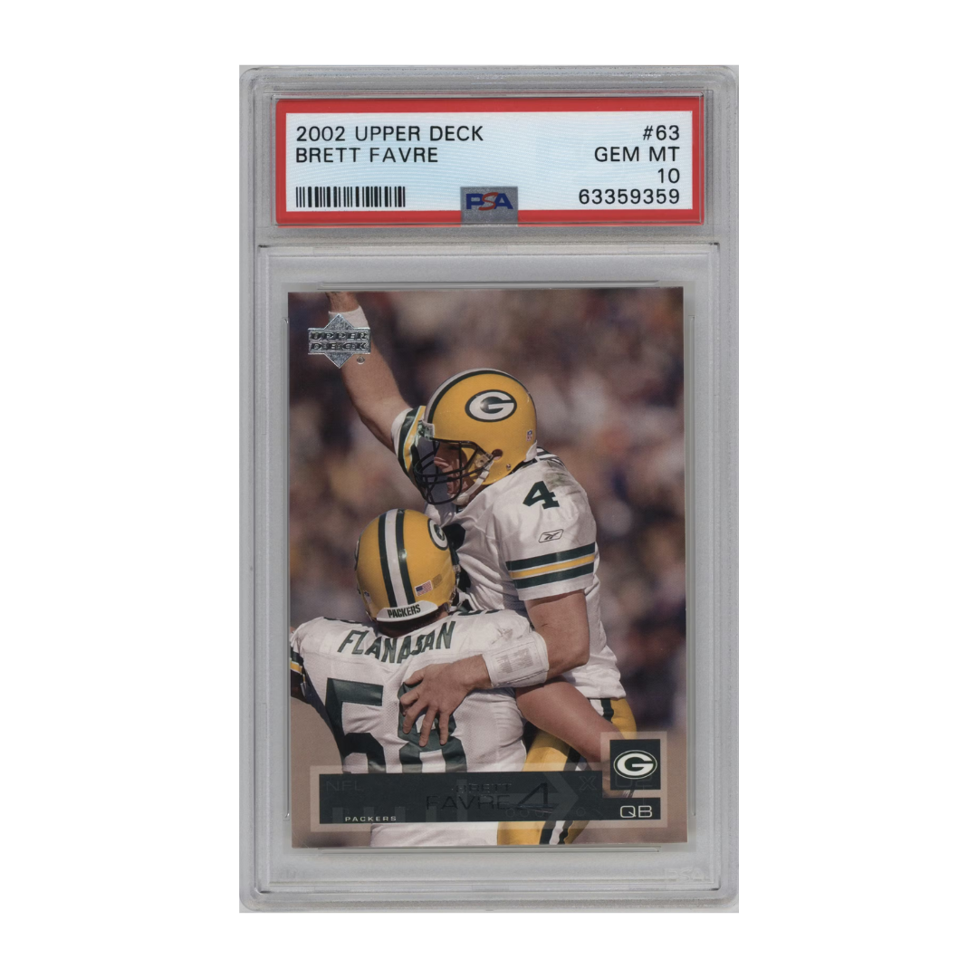 Brett Favre 2002 Upper Deck #63 (PSA 10)