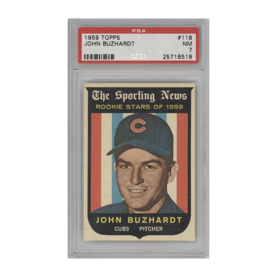 John Buzhardt 1959 Topps #118 (PSA 7)