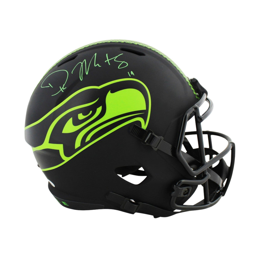 DK Metcalf Signed Seahawks Full-Size Eclipse Alternate Speed Helmet (Beckett COA)
