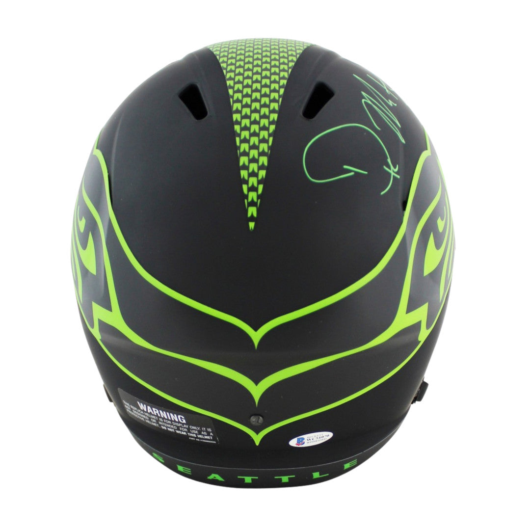 DK Metcalf Signed Seahawks Full-Size Eclipse Alternate Speed Helmet (Beckett COA)