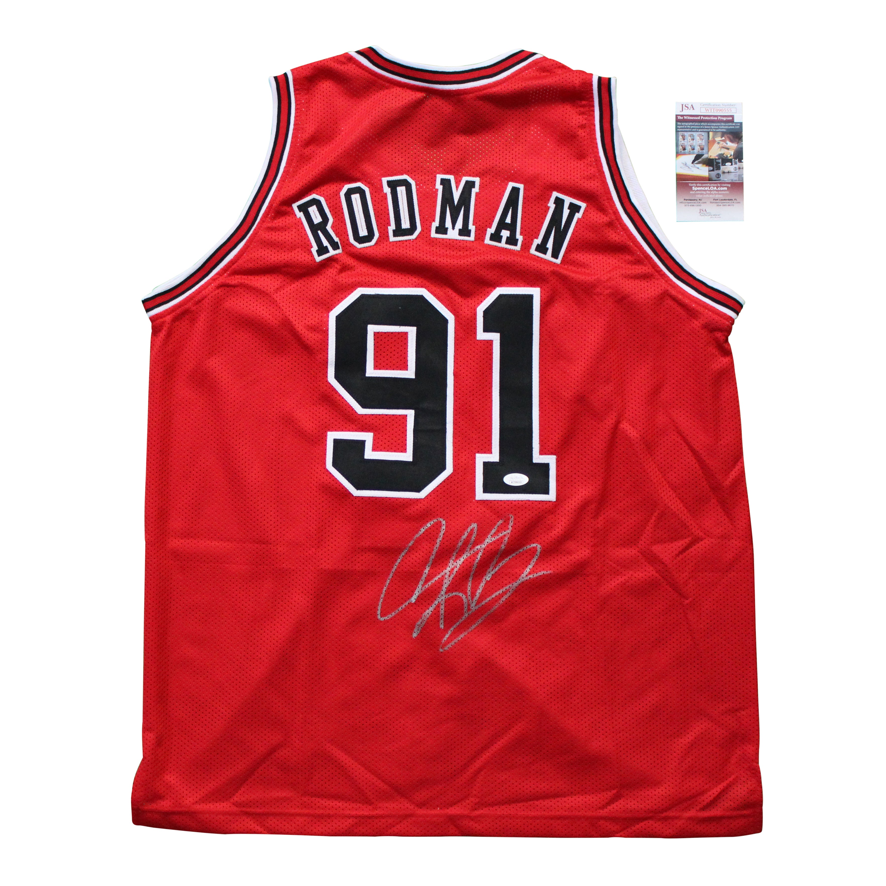 Dennis Rodman Signed Jersey (JSA COA)