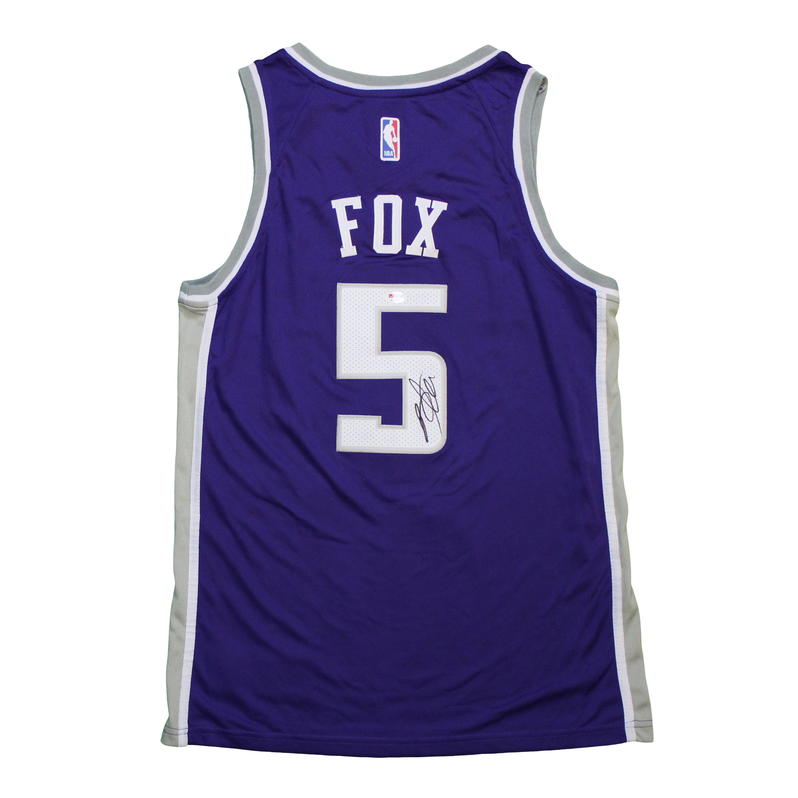 De'Aaron Fox NBA Official Signed Jersey (PSA Hologram)