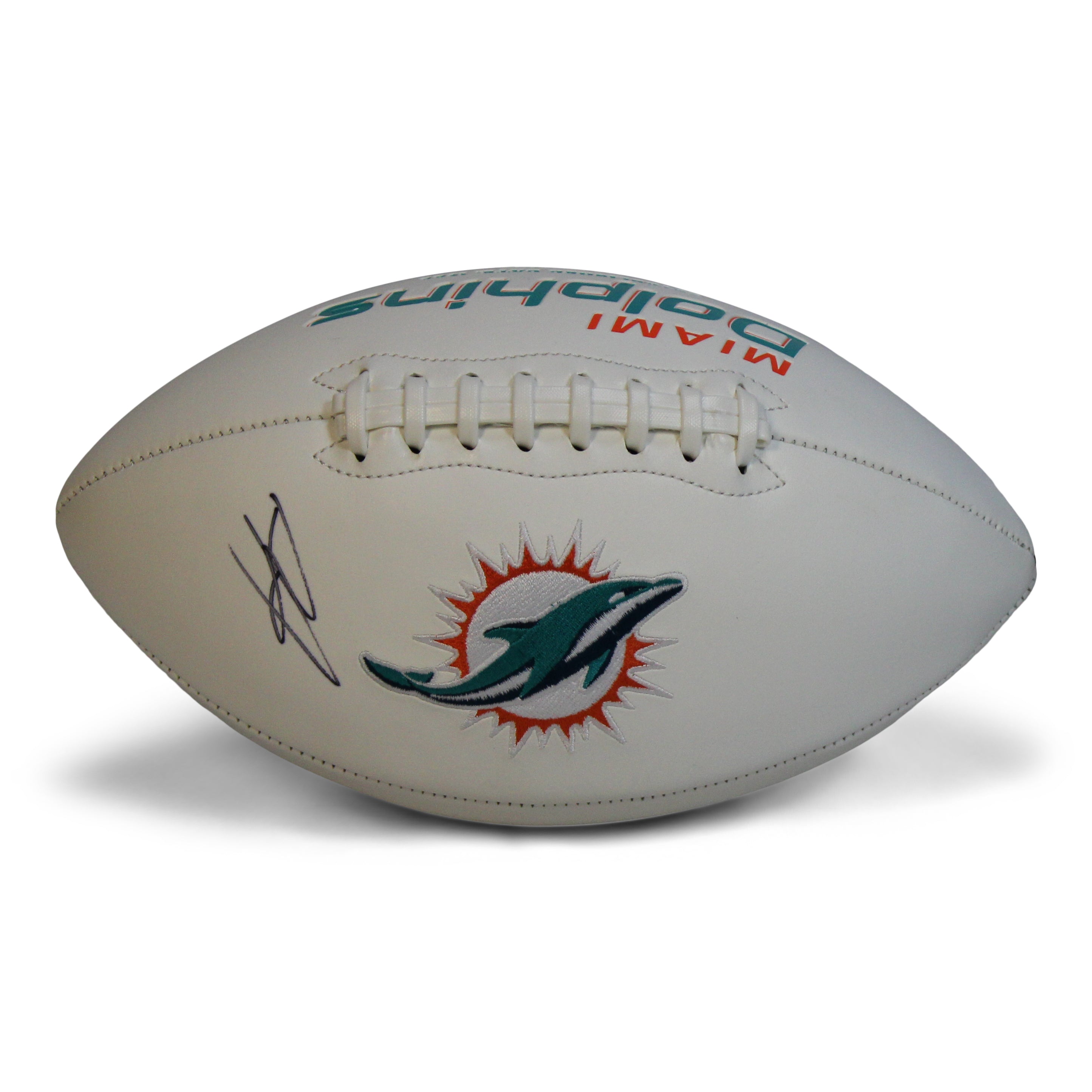 DeVante Parker Signed Dolphins Logo Football (JSA COA)