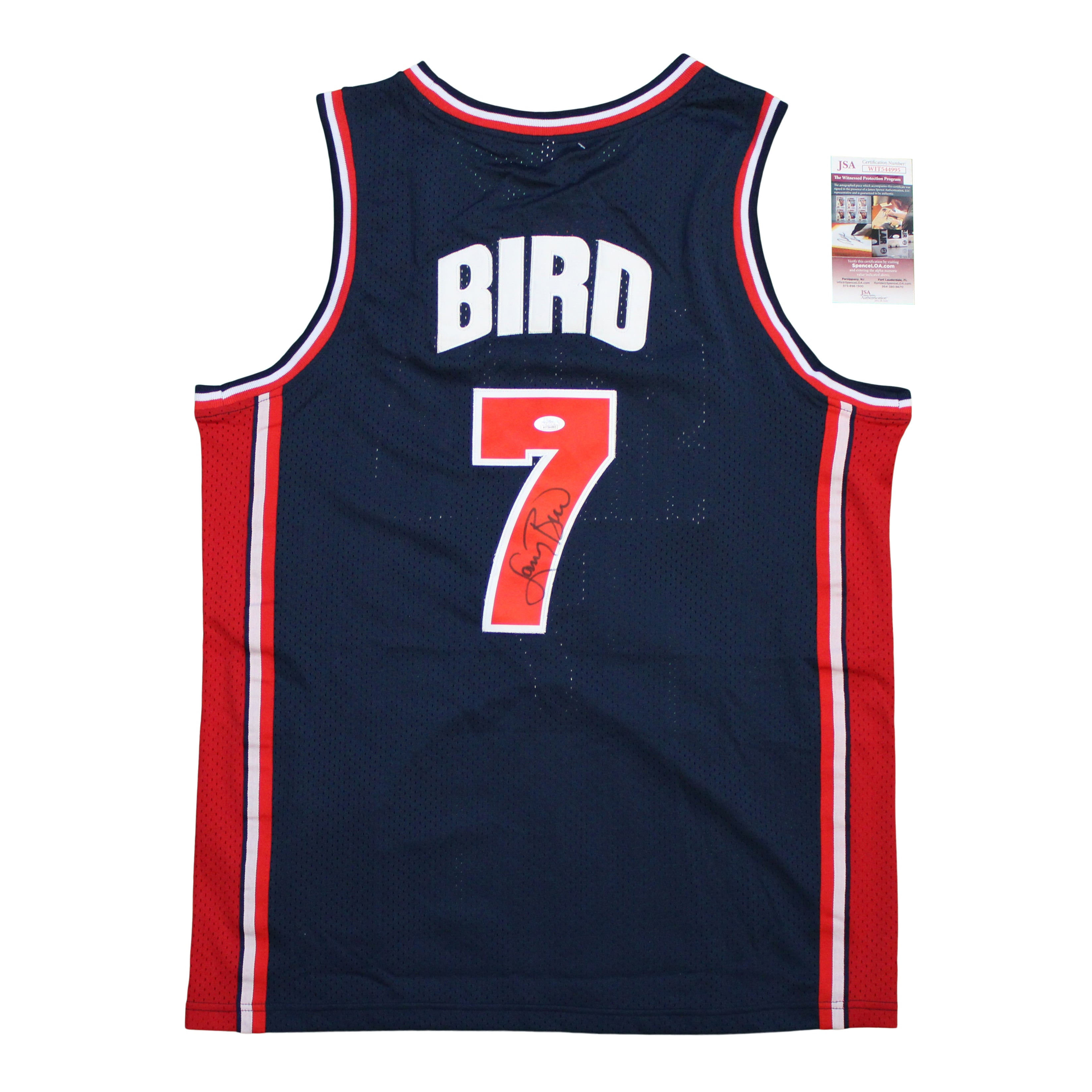 Larry Bird Signed Team USA Jersey (JSA COA)