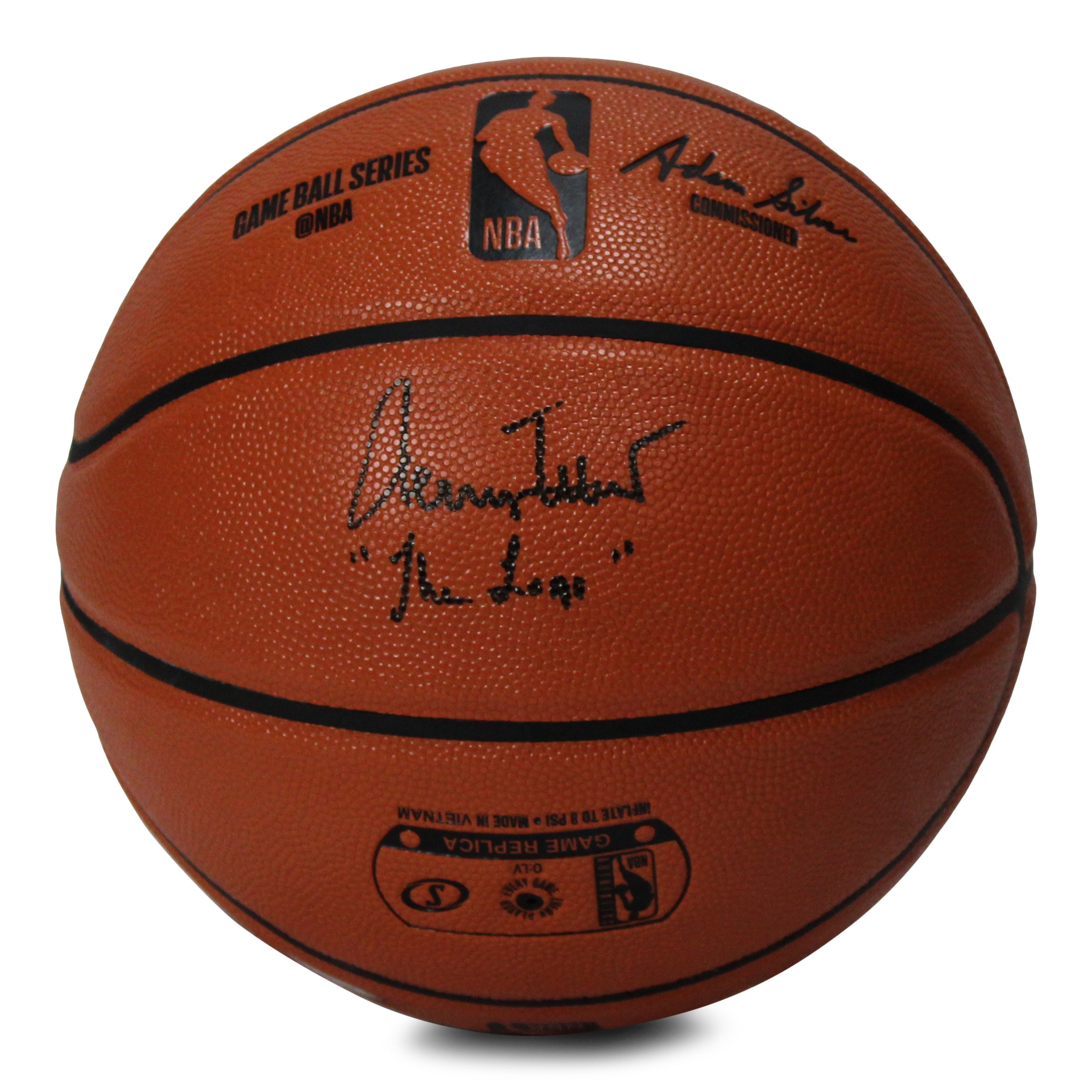 Jerry West Signed NBA Game Ball Series Basketball Inscribed "The Logo" (PSA COA)