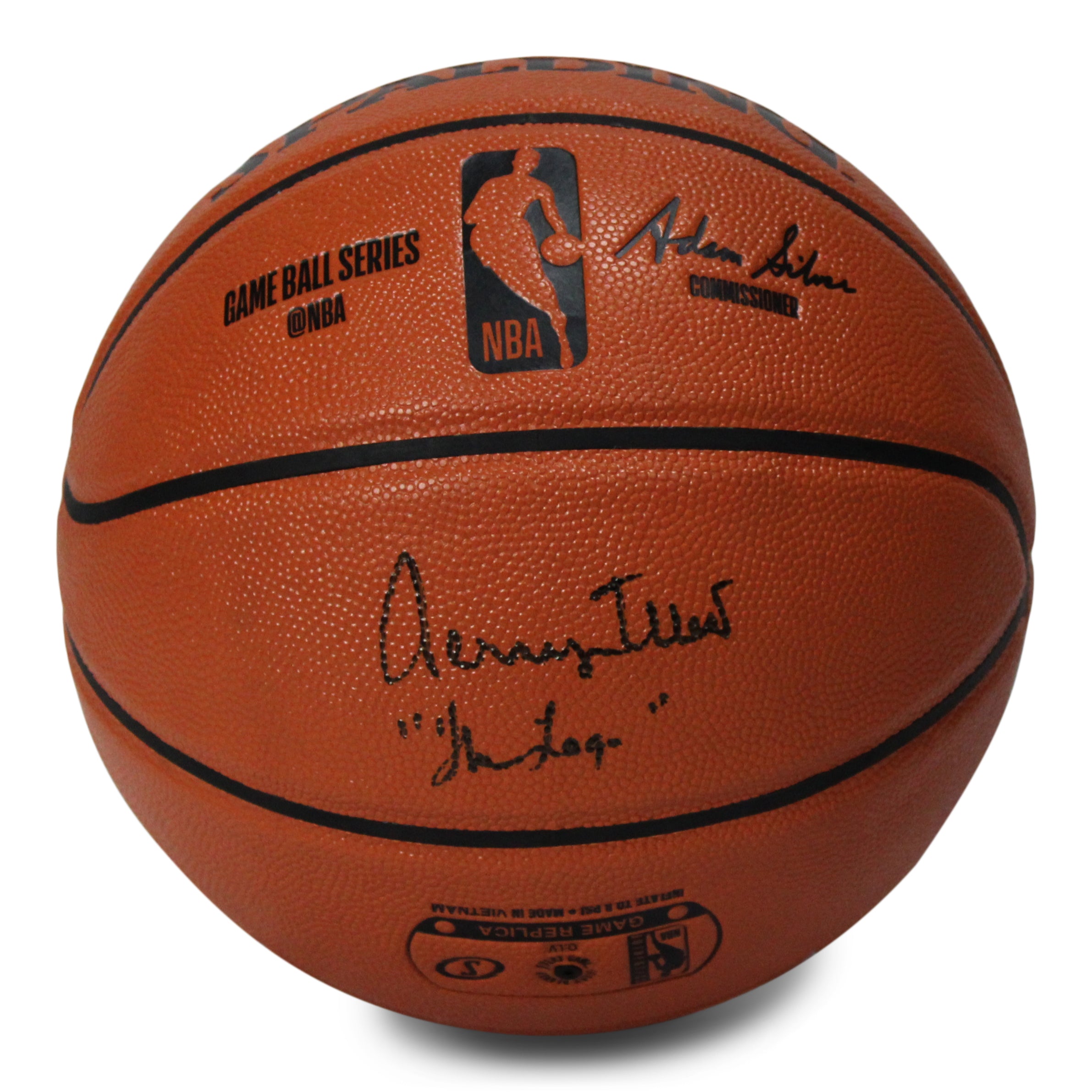 Jerry West Signed NBA Game Ball Series Basketball Inscribed "The Logo" (PSA COA)