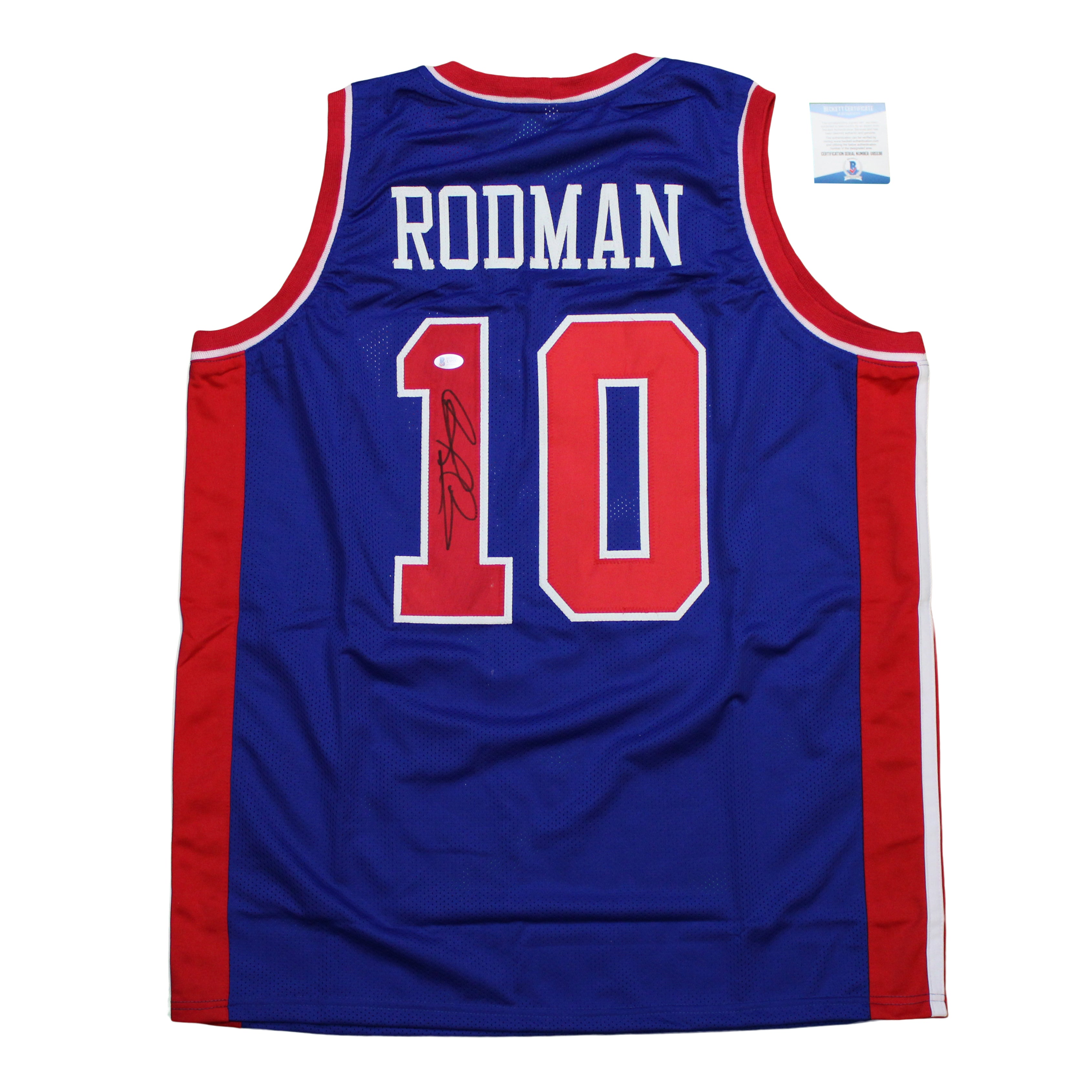 Dennis Rodman Signed Jersey (Beckett)