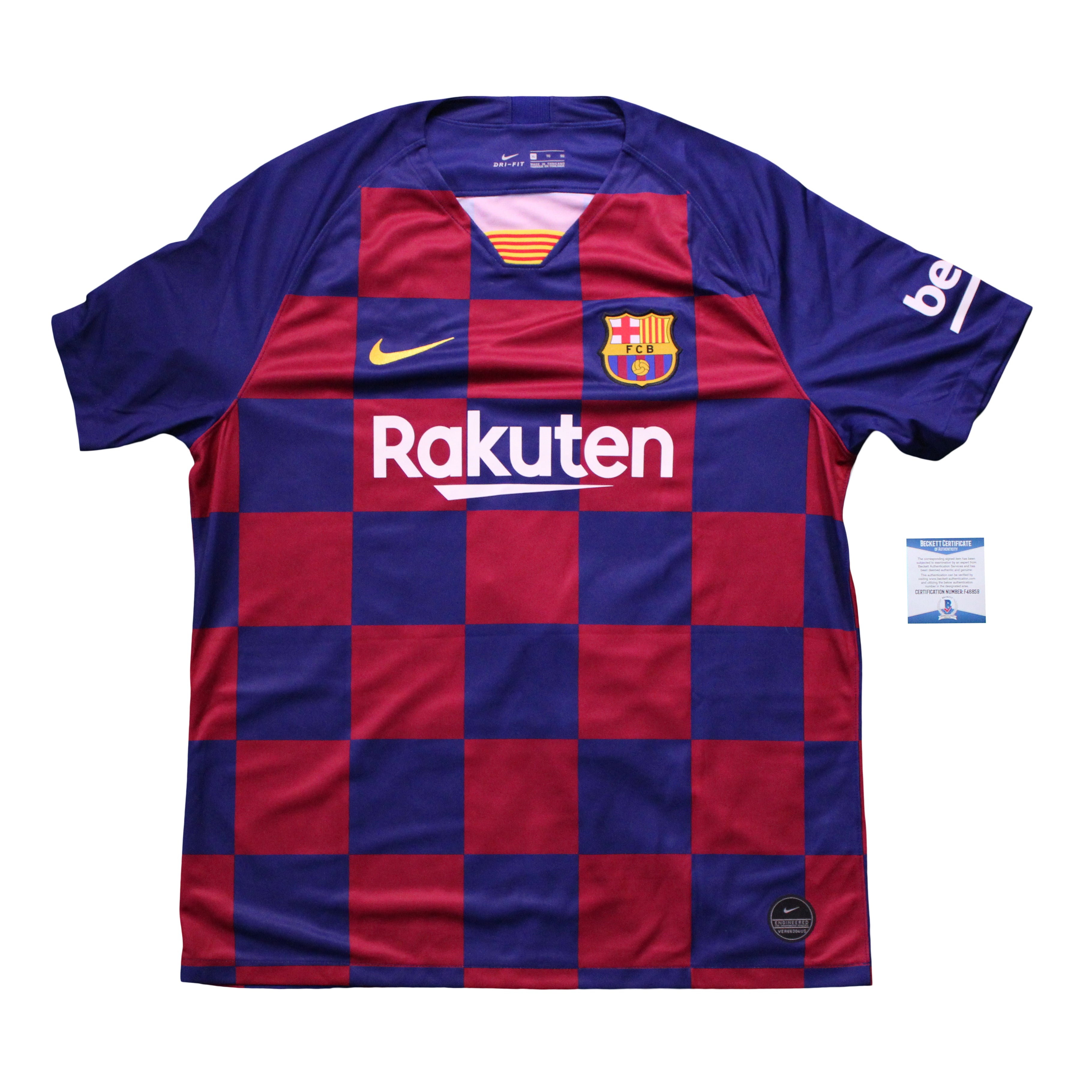 Lionel Messi Signed FC Barcelona Jersey Inscribed "Leo" (Beckett COA)