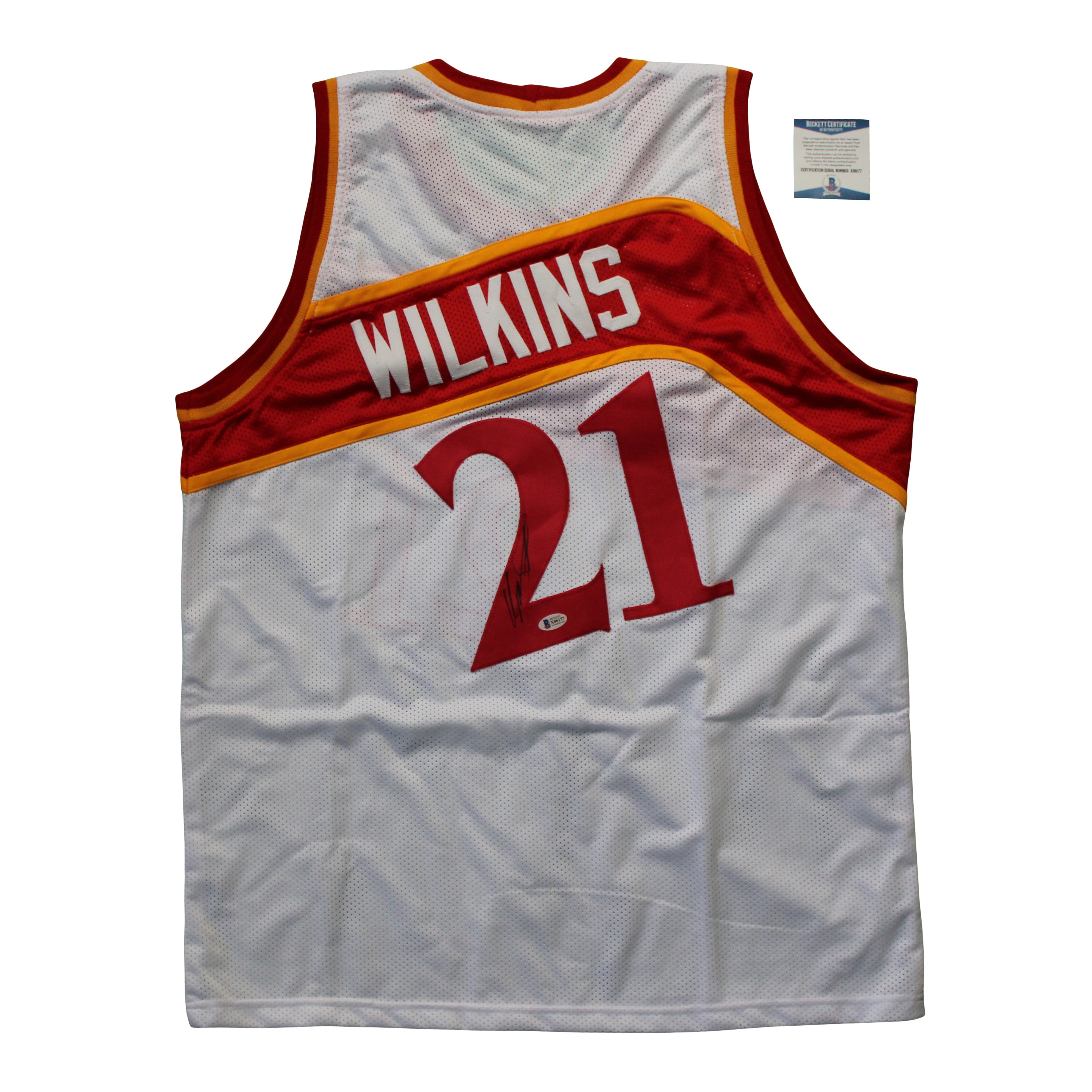 Dominique Wilkins Signed Jersey (Beckett COA)