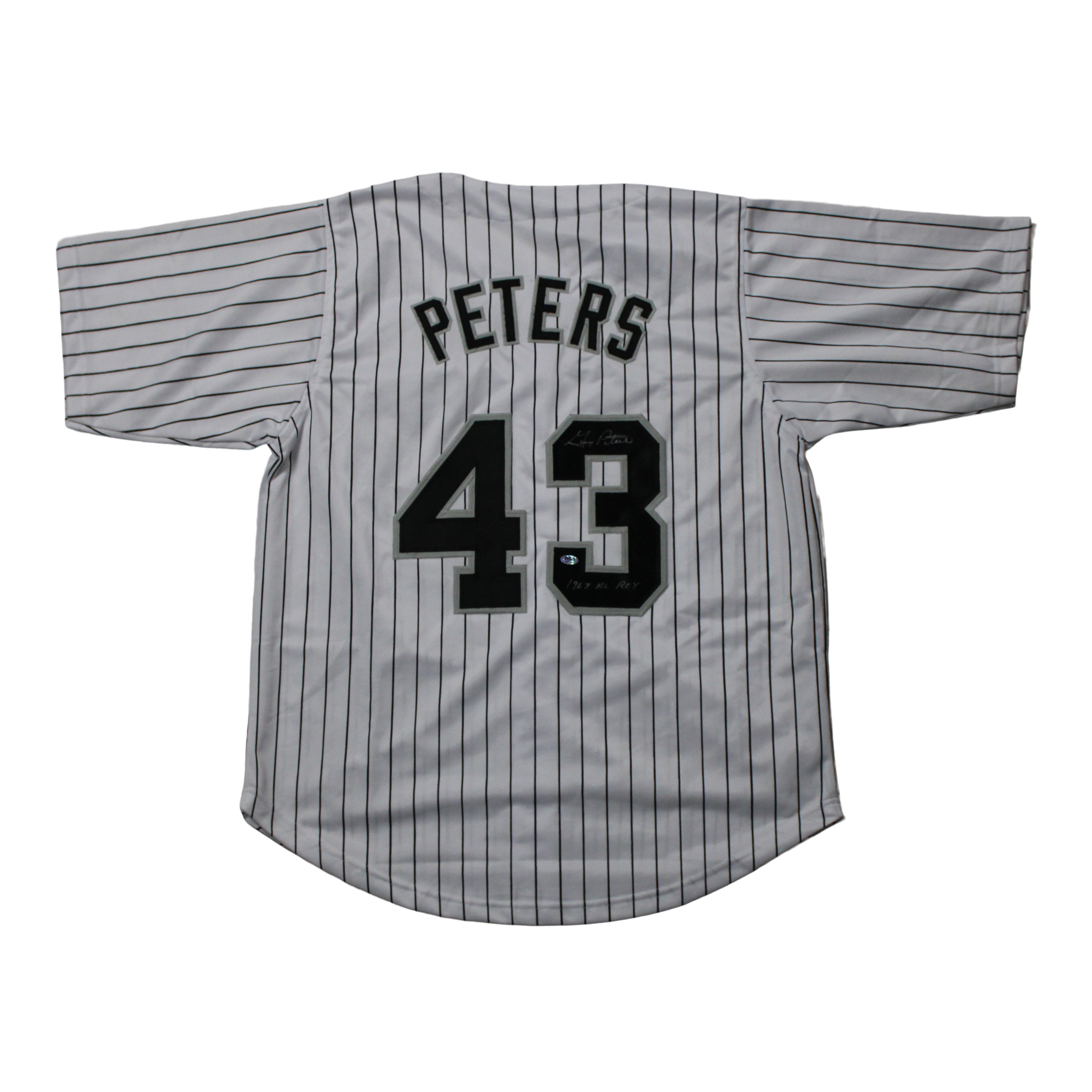 Gary Peters Signed Jersey Inscribed "1963 AL ROY" (RSA Hologram)