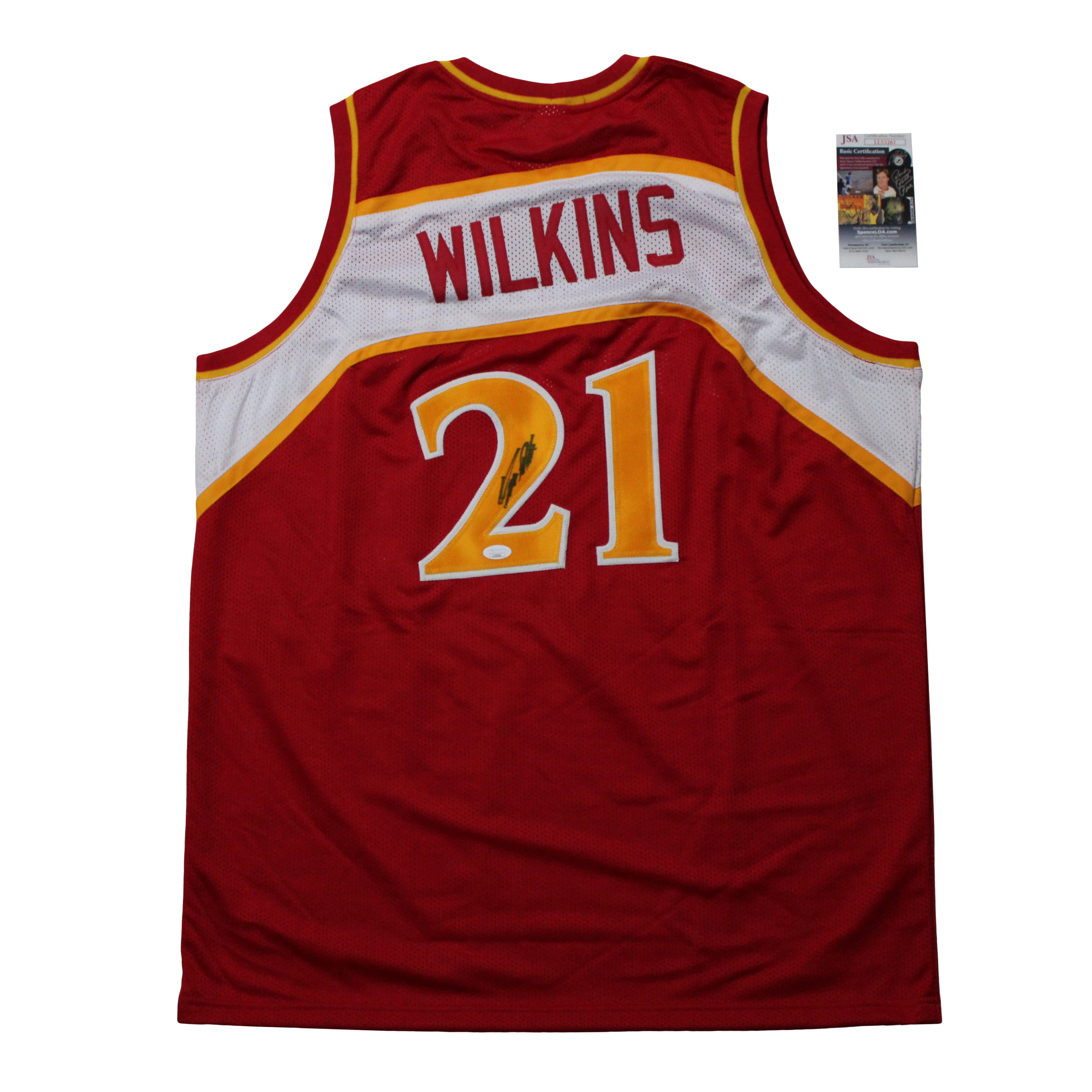 Dominique Wilkins Signed Jersey (JSA COA)