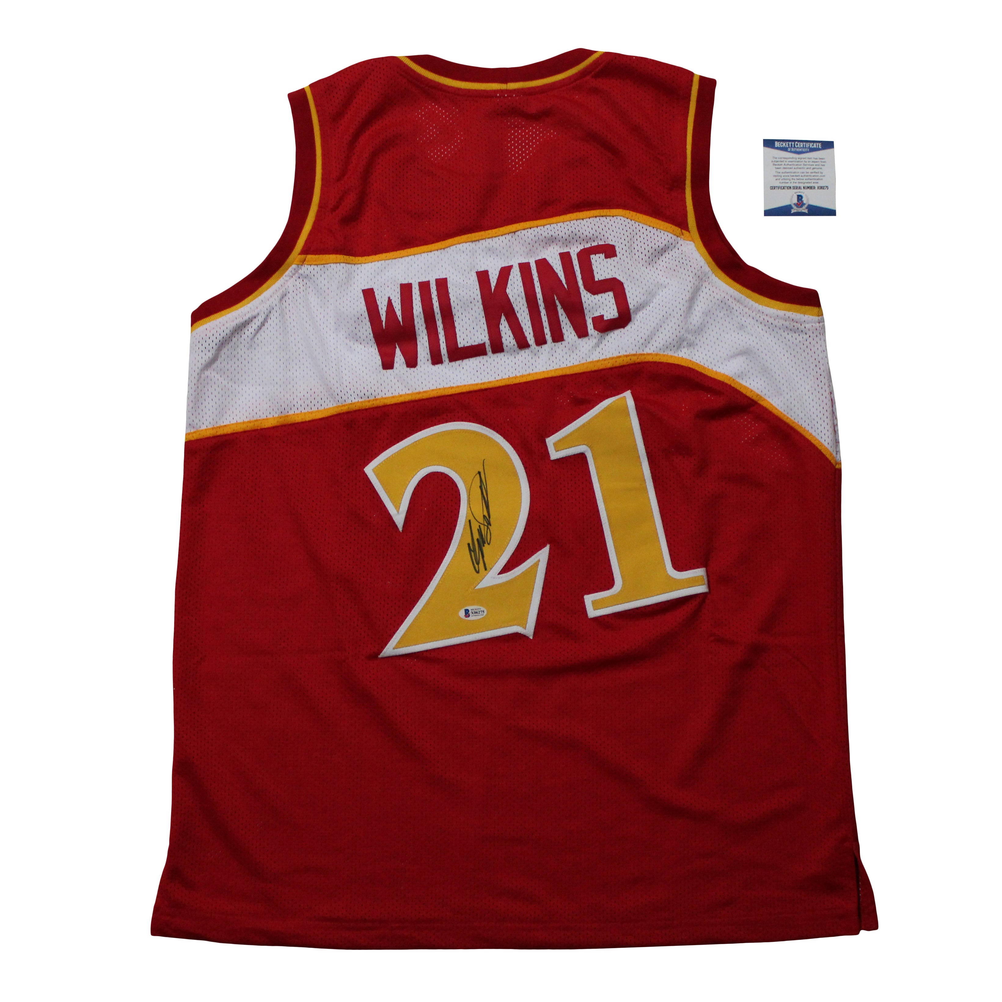 Dominique Wilkins Signed Jersey (Beckett COA)