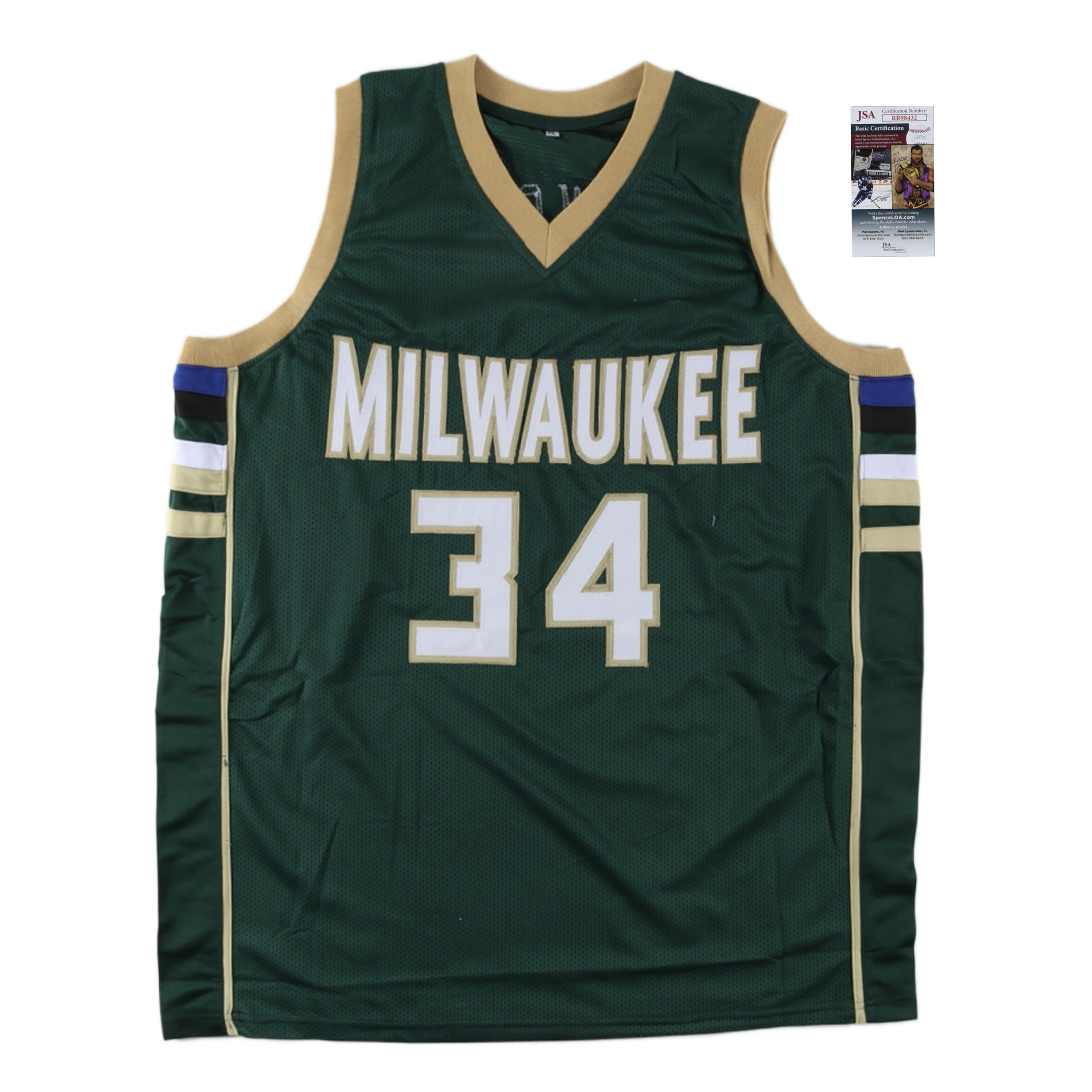 Giannis Antetokounmpo Signed Jersey (JSA COA)