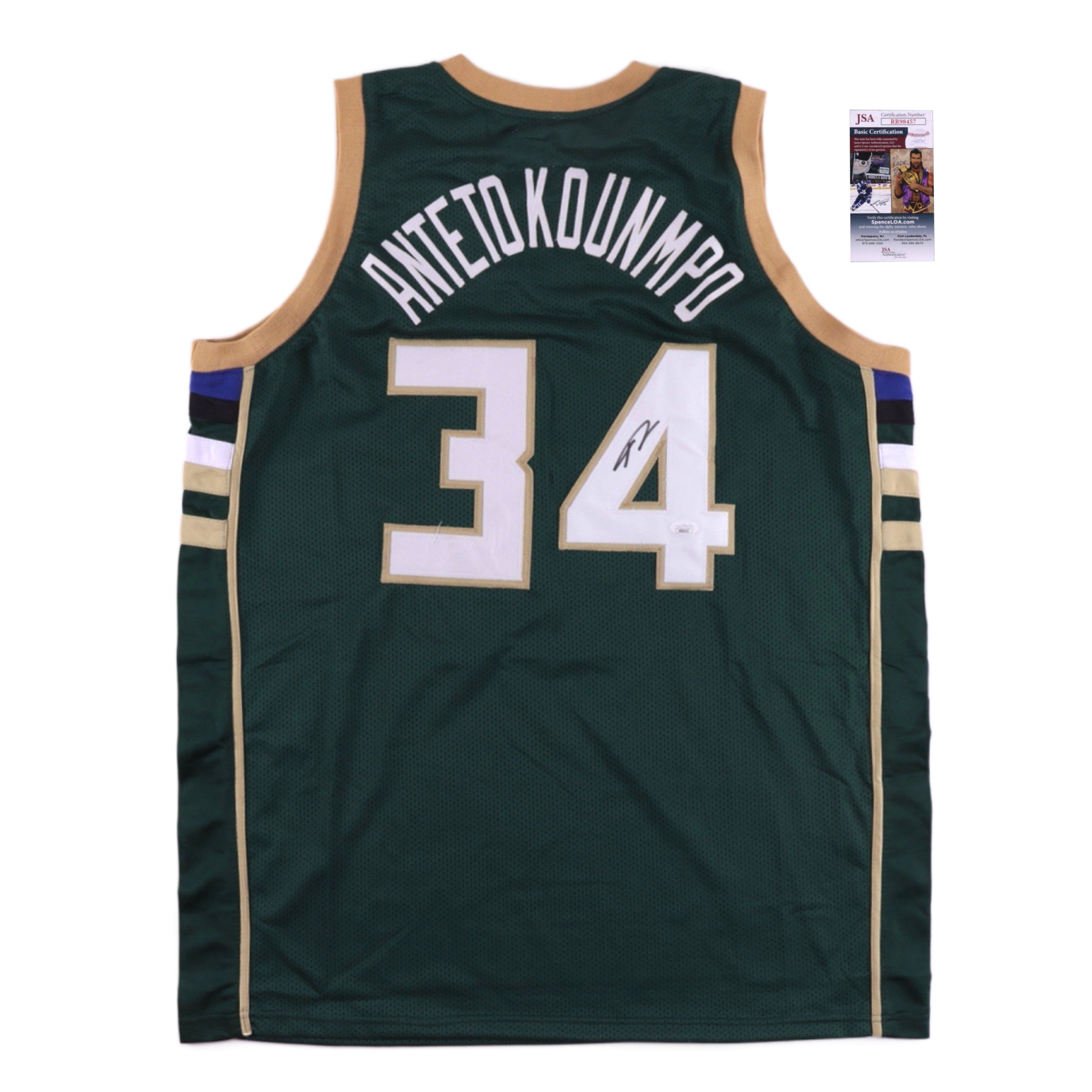 Giannis Antetokounmpo Signed Jersey (JSA COA)