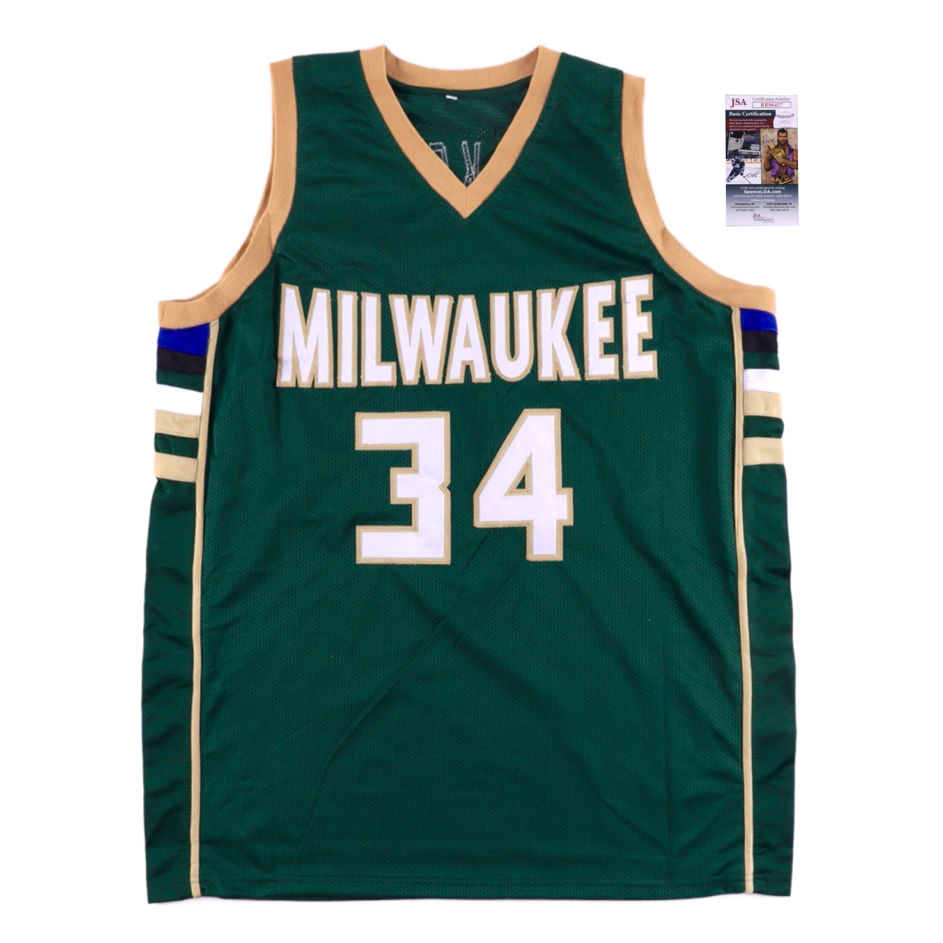 Giannis Antetokounmpo Signed Jersey (JSA COA)