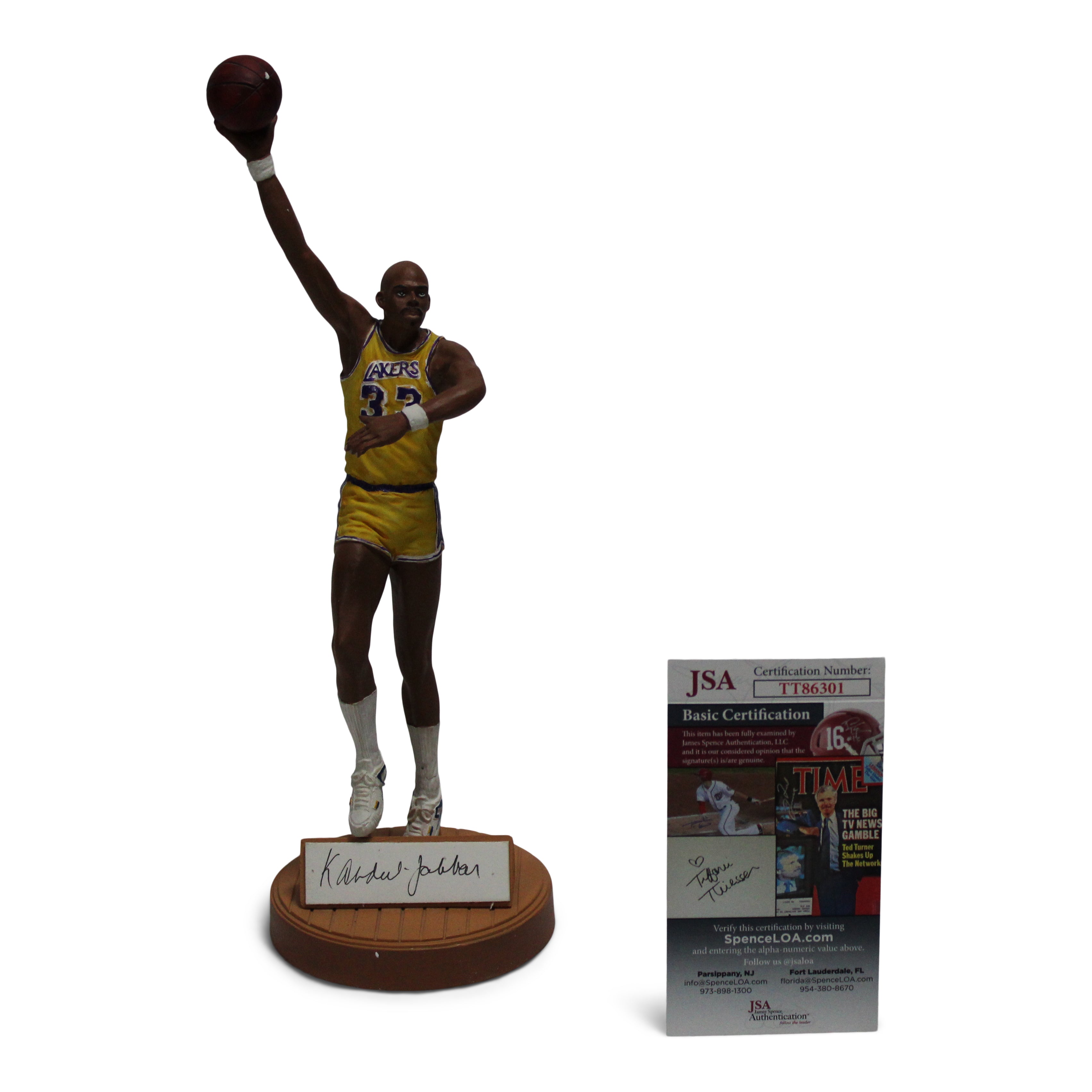 Kareem Abdul-Jabbar Signed LE Los Angeles Lakers "The Captain" 12" Gartlan Figurine (JSA COA)