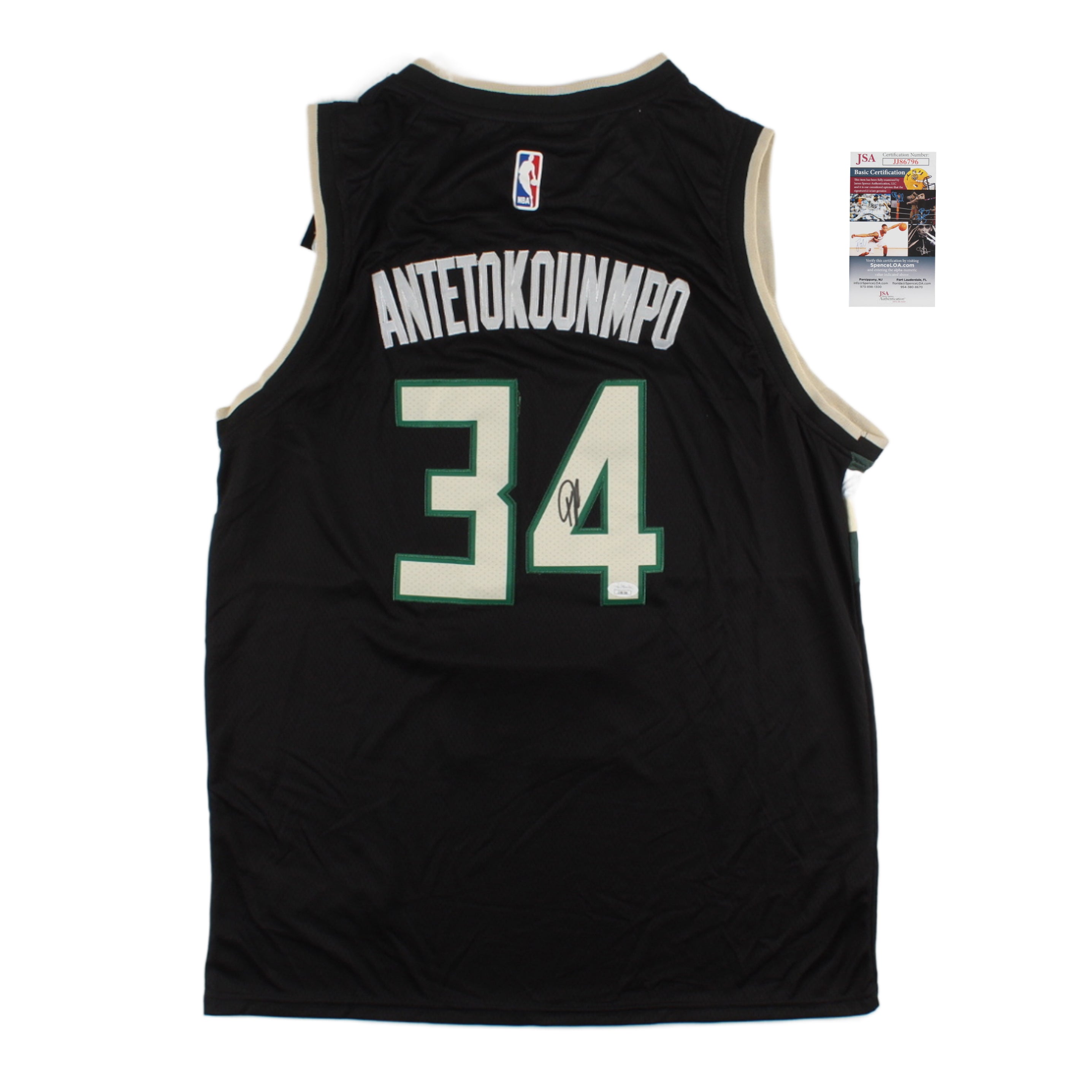 Giannis Antetokounmpo NBA Official Signed Jersey (JSA)