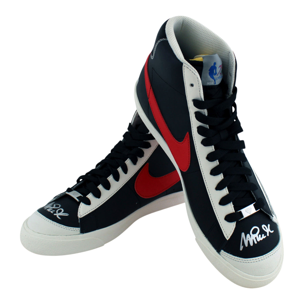 Magic Johnson Signed Nike NBA 75 Blazer Mid '77 EMB Shoes (Beckett)