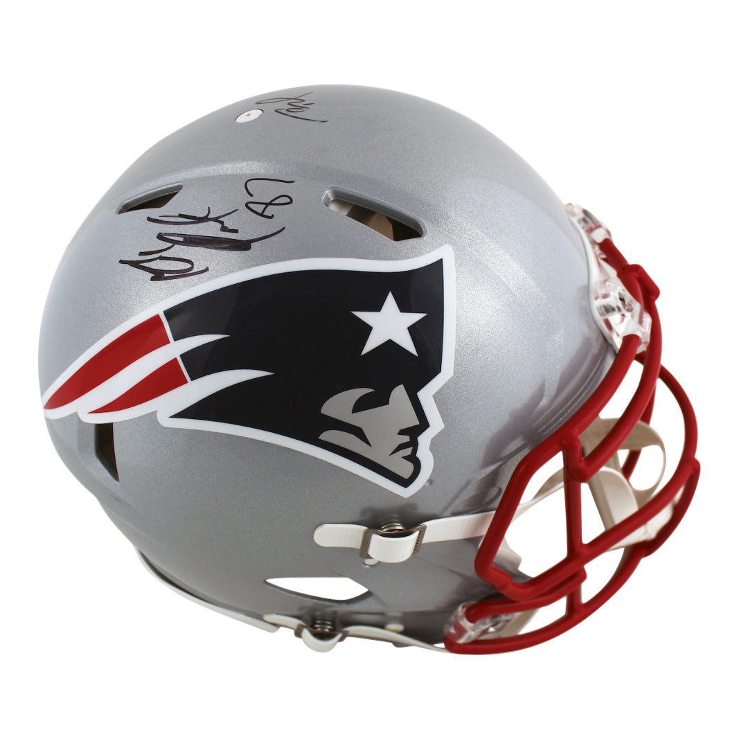 Tom Brady & Rob Gronkowski Signed Patriots Full-Size Authentic On-Field Speed Helmet (Beckett)