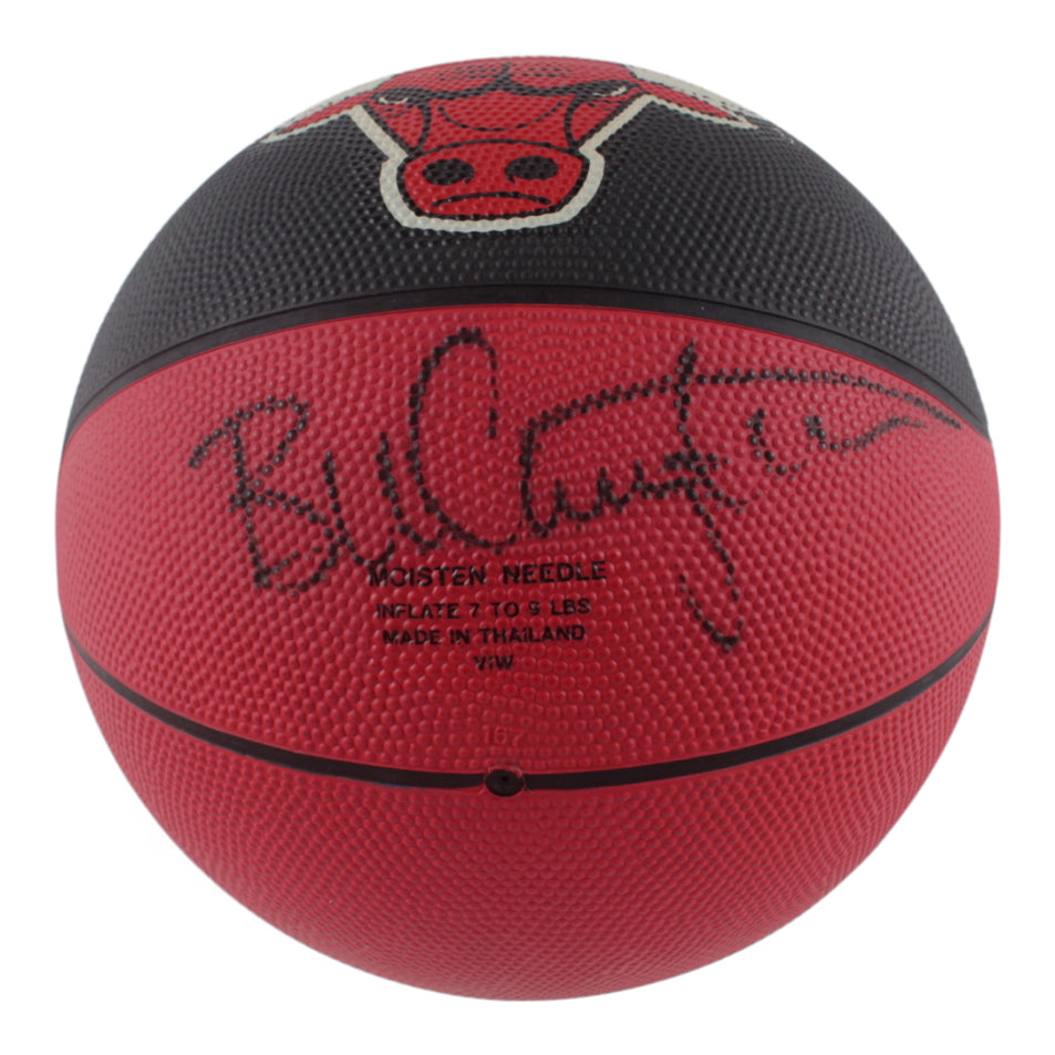 Bulls Logo Basketball Signed by (6) With Michael Jordan, Scottie Pippen, Horace Grant, John Paxson (Beckett LOA)