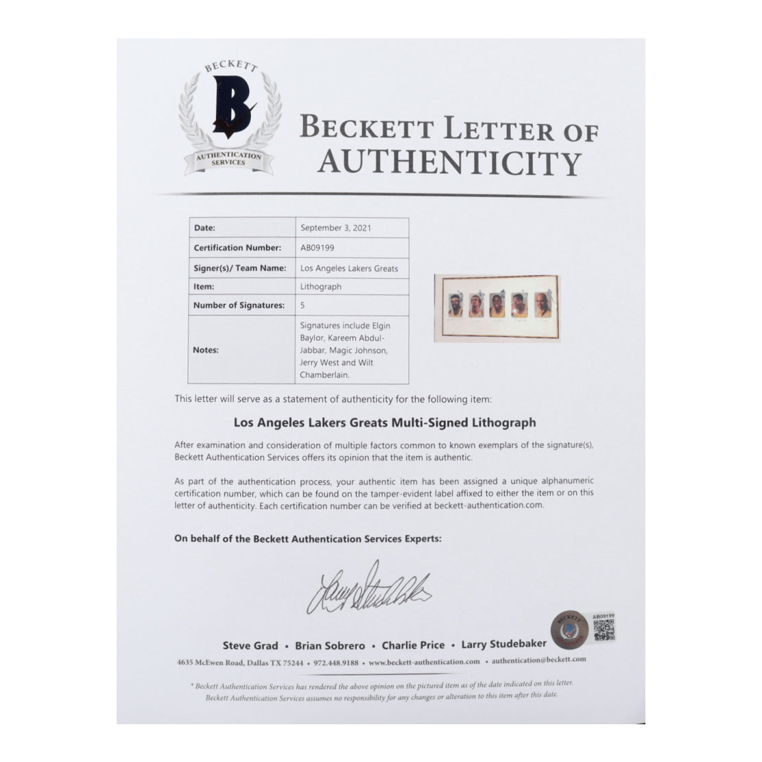 Lakers 28.5x46.5 Custom Framed LE Lithograph Signed by (5) with Wilt Chamberlain, Jerry West, Magic Johnson, Elgin Baylor, & Kareem Abdul-Jabbar (Beckett LOA)