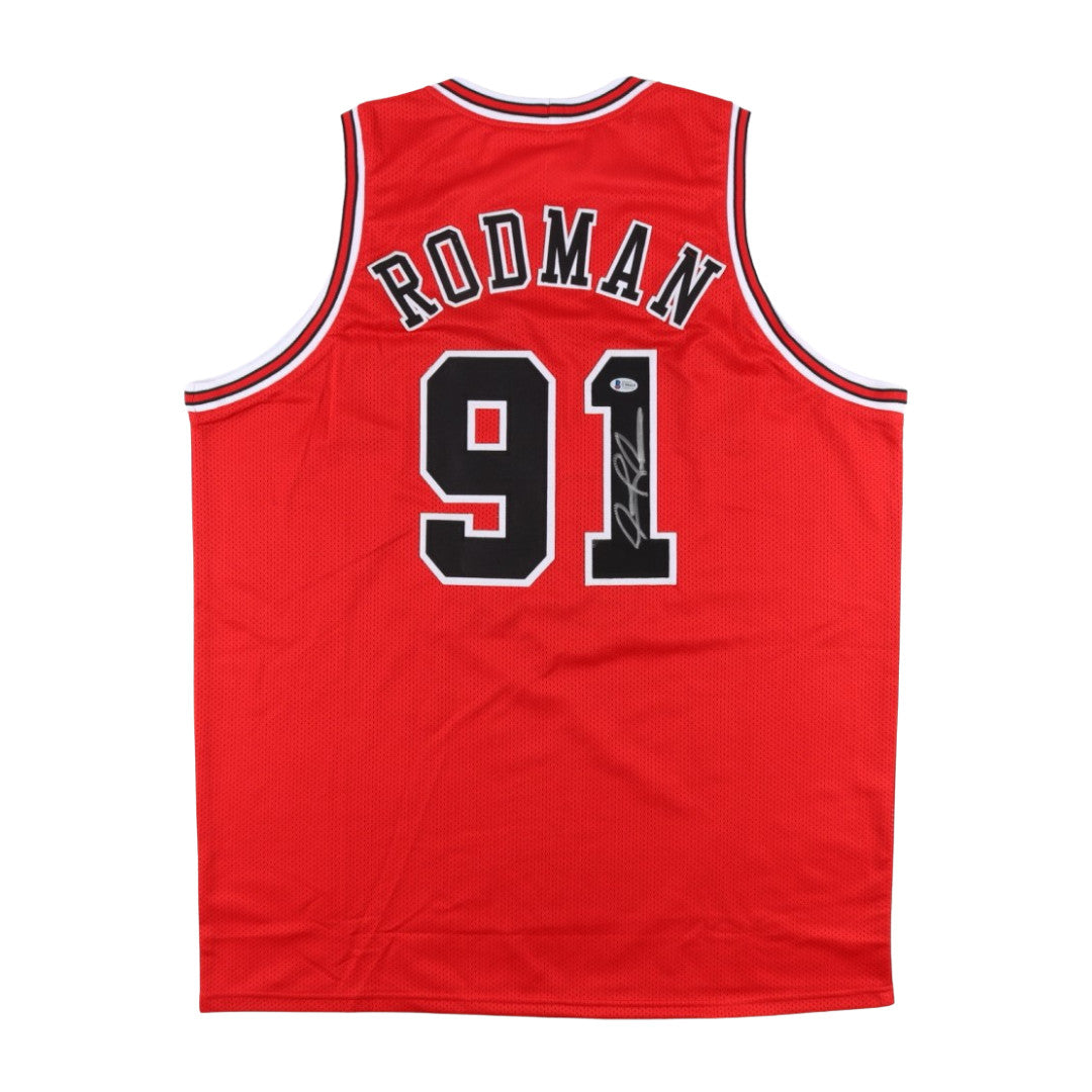 Dennis Rodman Signed Jersey (Beckett)