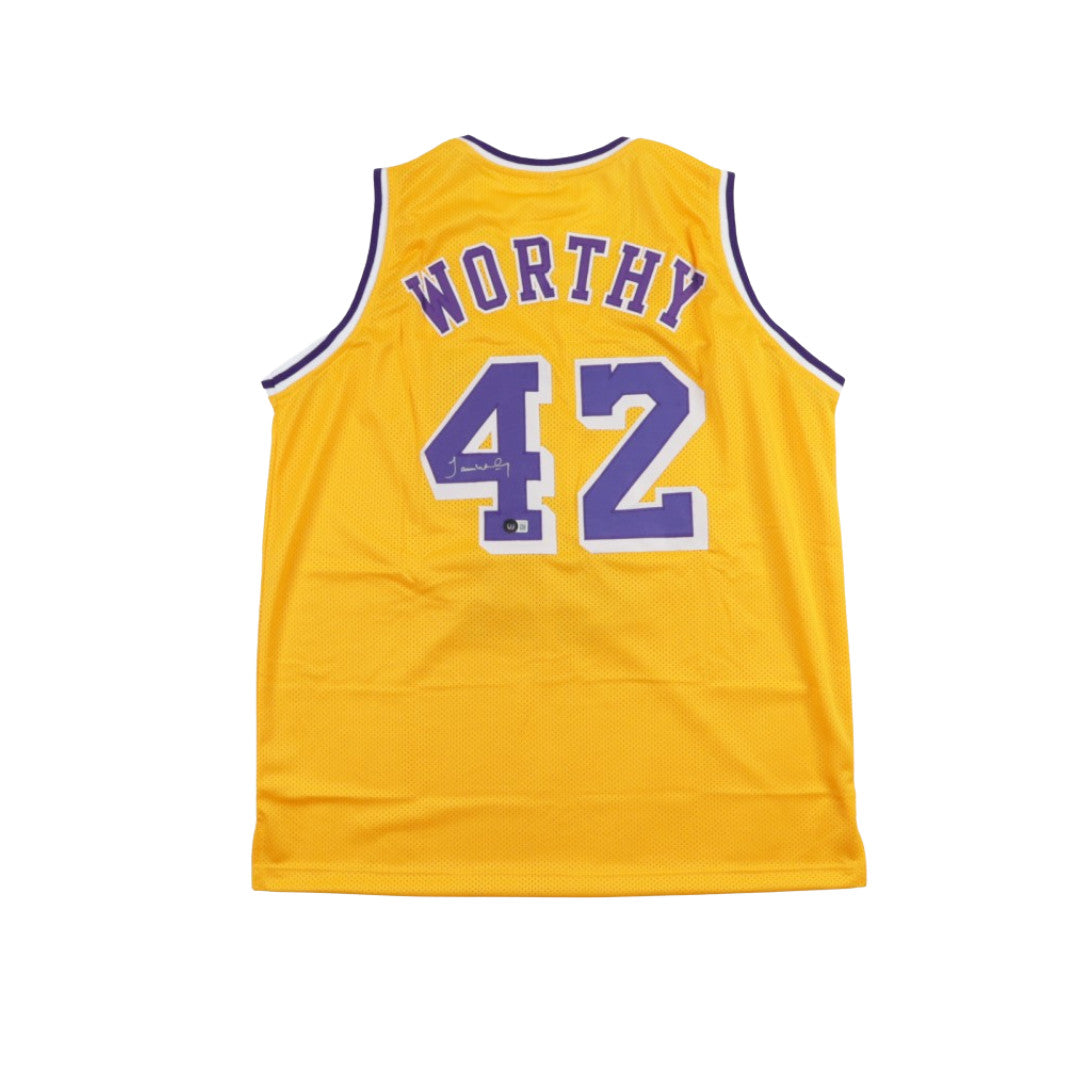 James Worthy Signed Jersey (Beckett)