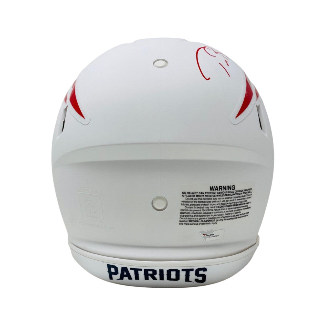 Tom Brady Signed Patriots Full-Size Authentic On-Field Matte White Speed Helmet (Fanatics)