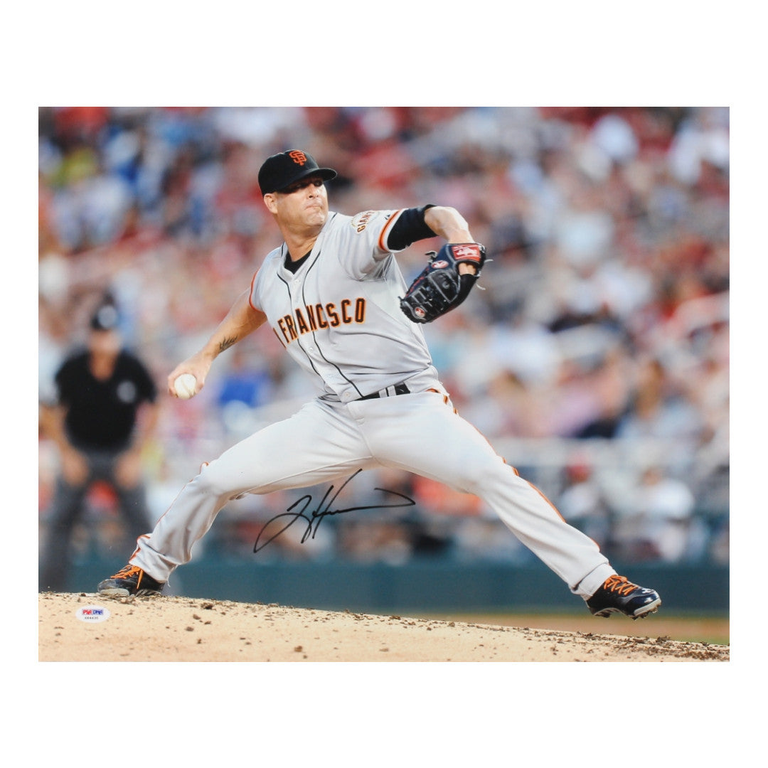 Tim Hudson Signed Giants 16x20 Photo (PSA)