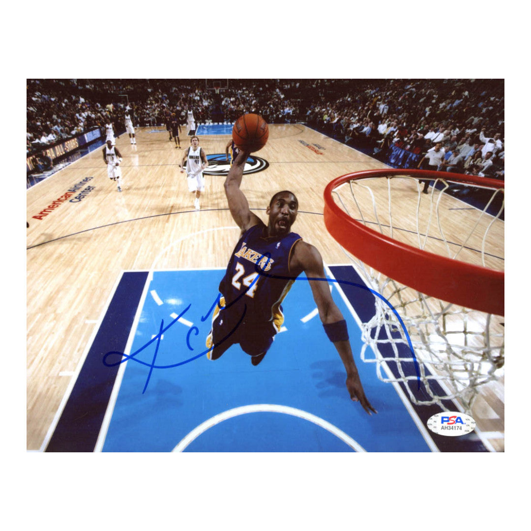 Kobe Bryant Signed Lakers 8x10 Photo (PSA LOA)