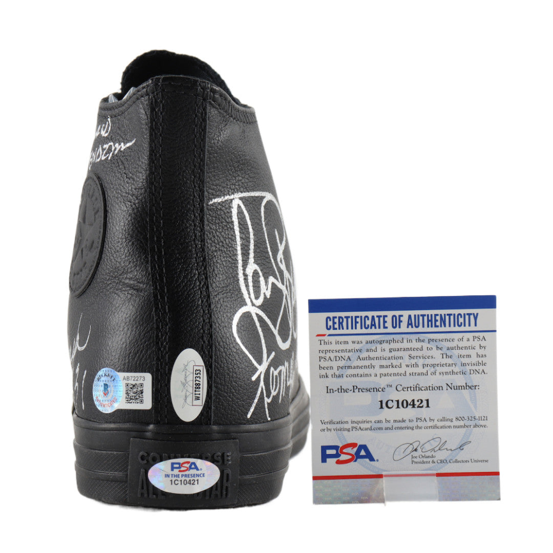 Converse All-Star Basketball Shoe Team-Signed by (7) 1981 Boston Celtics Champions with Larry Bird, Kevin McHale, Robert Parish, Gerald Henderson, Cedric Maxwell (JSA, PSA, Beckett)