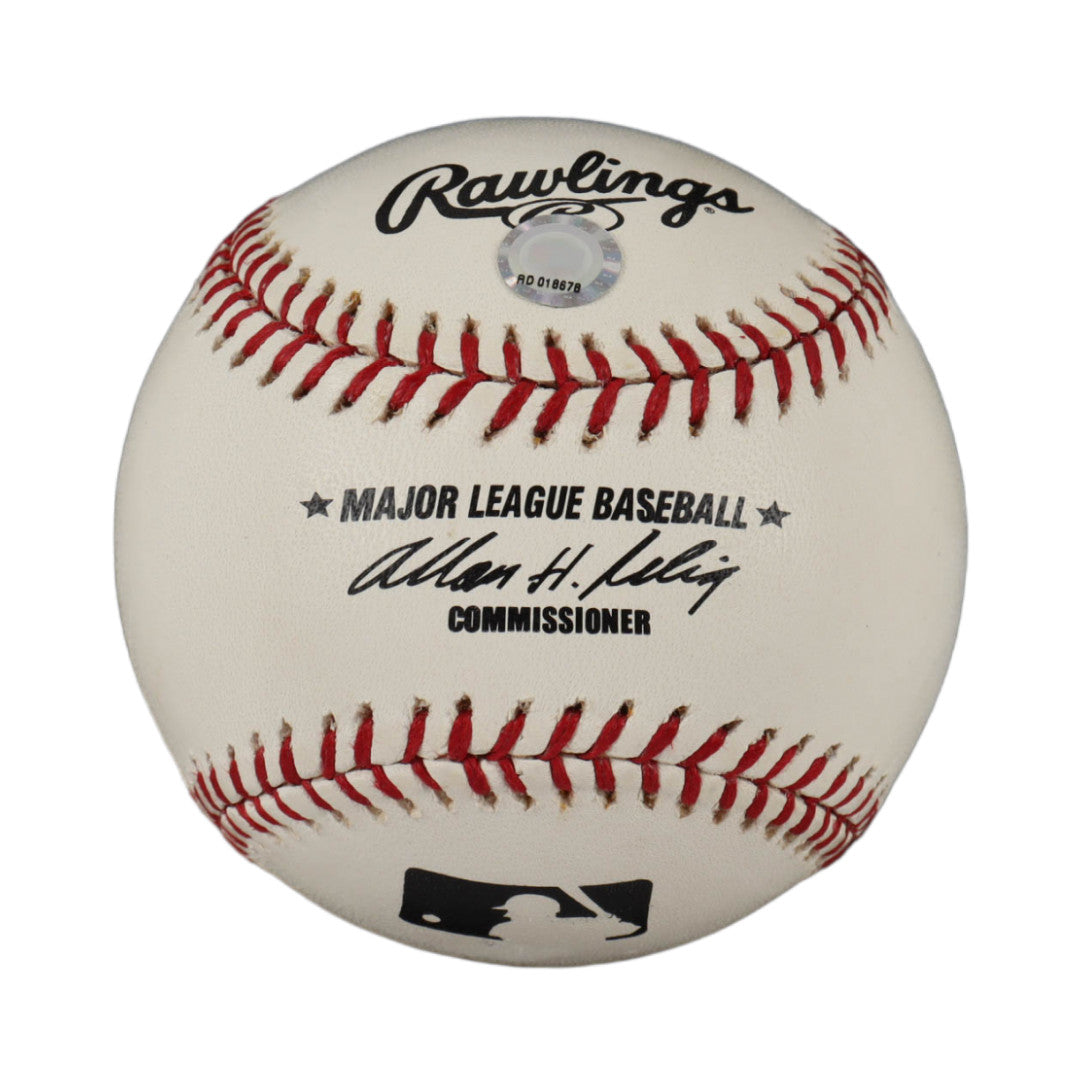 Johnny Estrada Signed Major League Baseball with Display Stand (MLB)