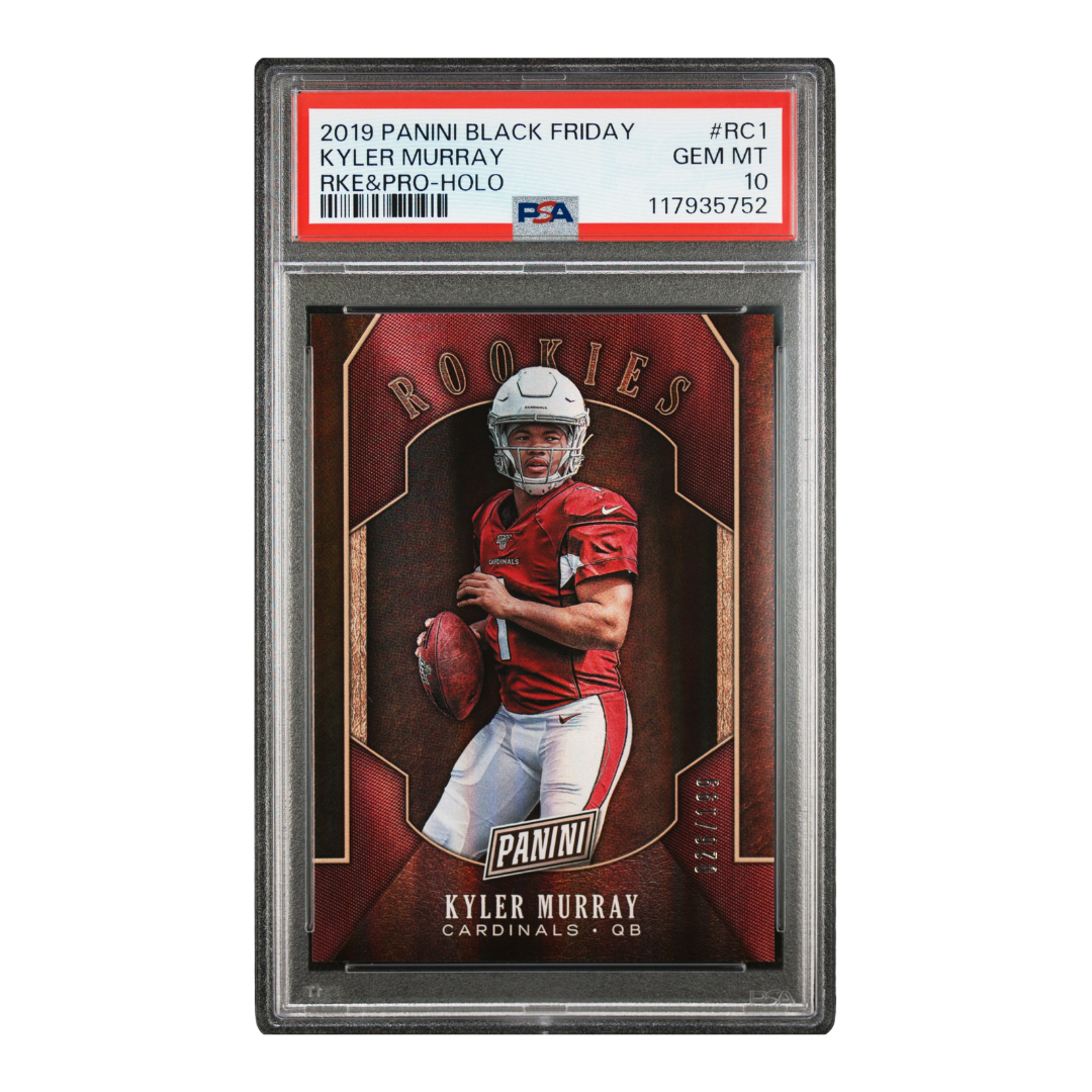 Kyler Murray 2019 Panini Black Friday RKE&PRO Holo #RC1 26/199 (PSA 10)